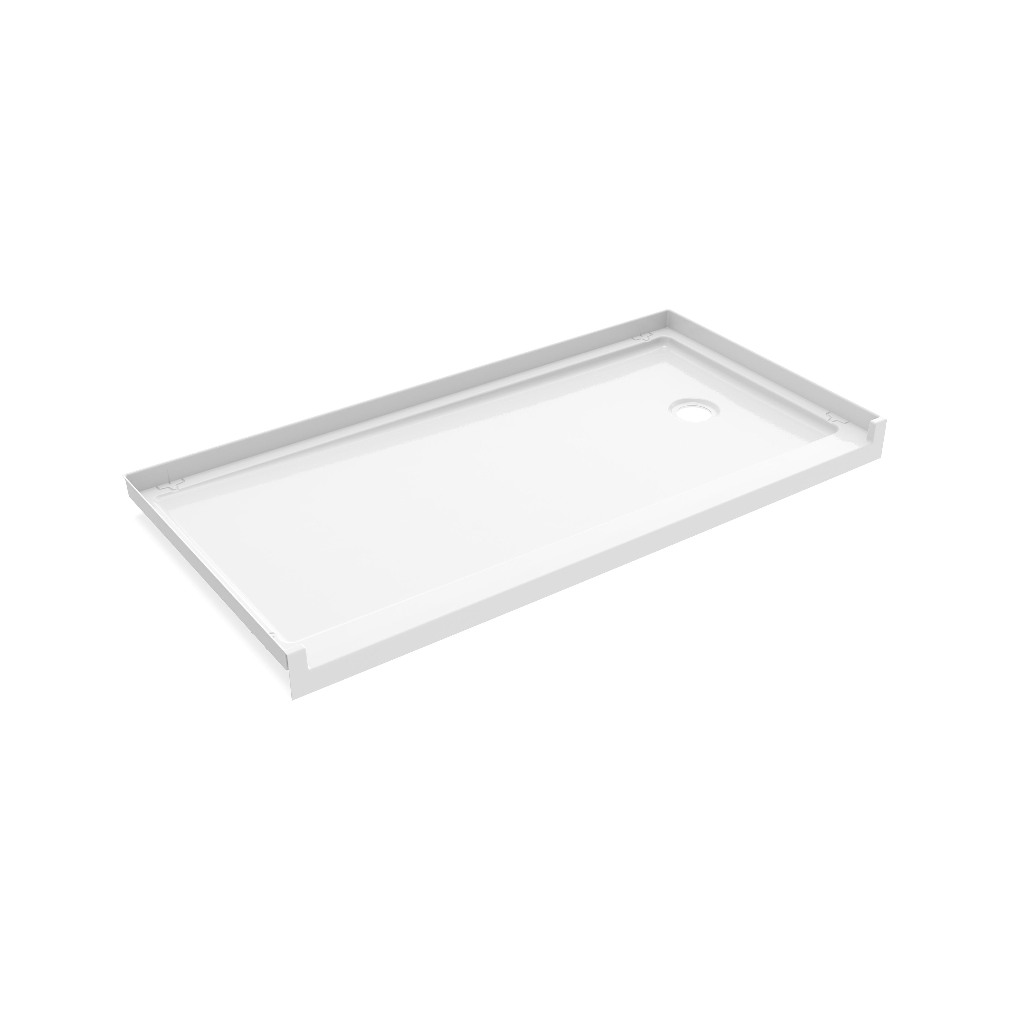 Maax Interflo 6030 Acrylic Alcove Shower Base with Drain