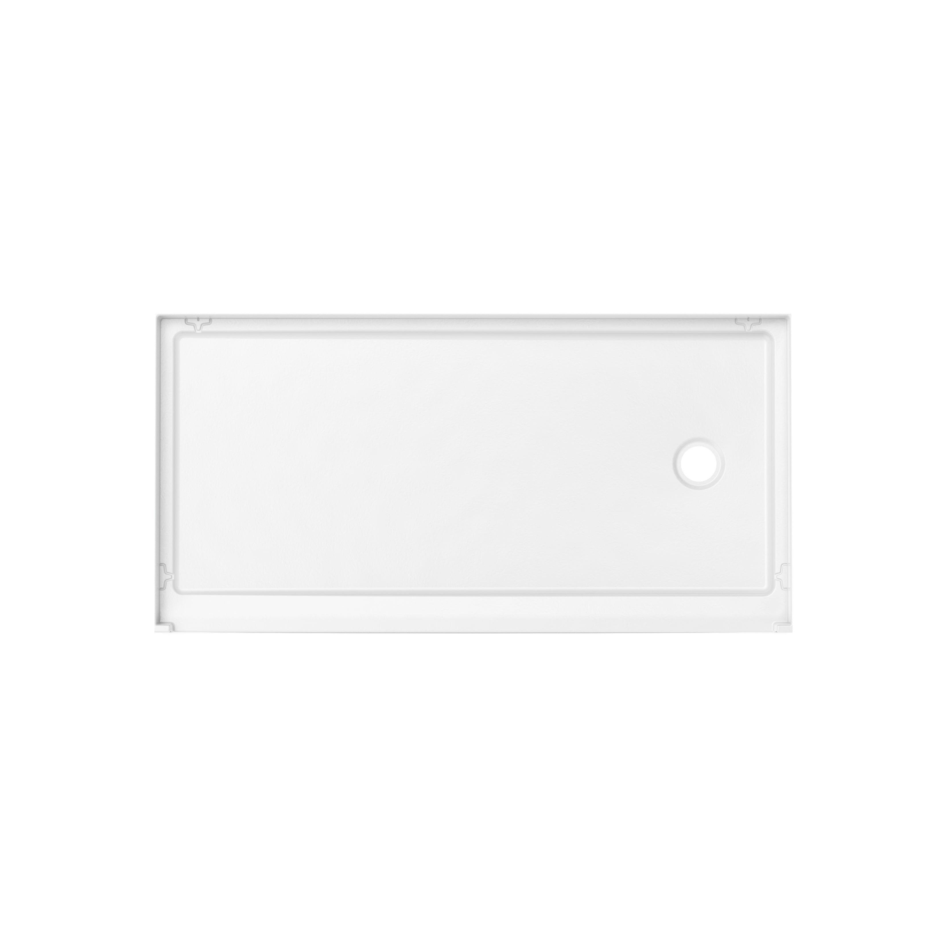 Maax Interflo 6030 Acrylic Alcove Shower Base with Drain