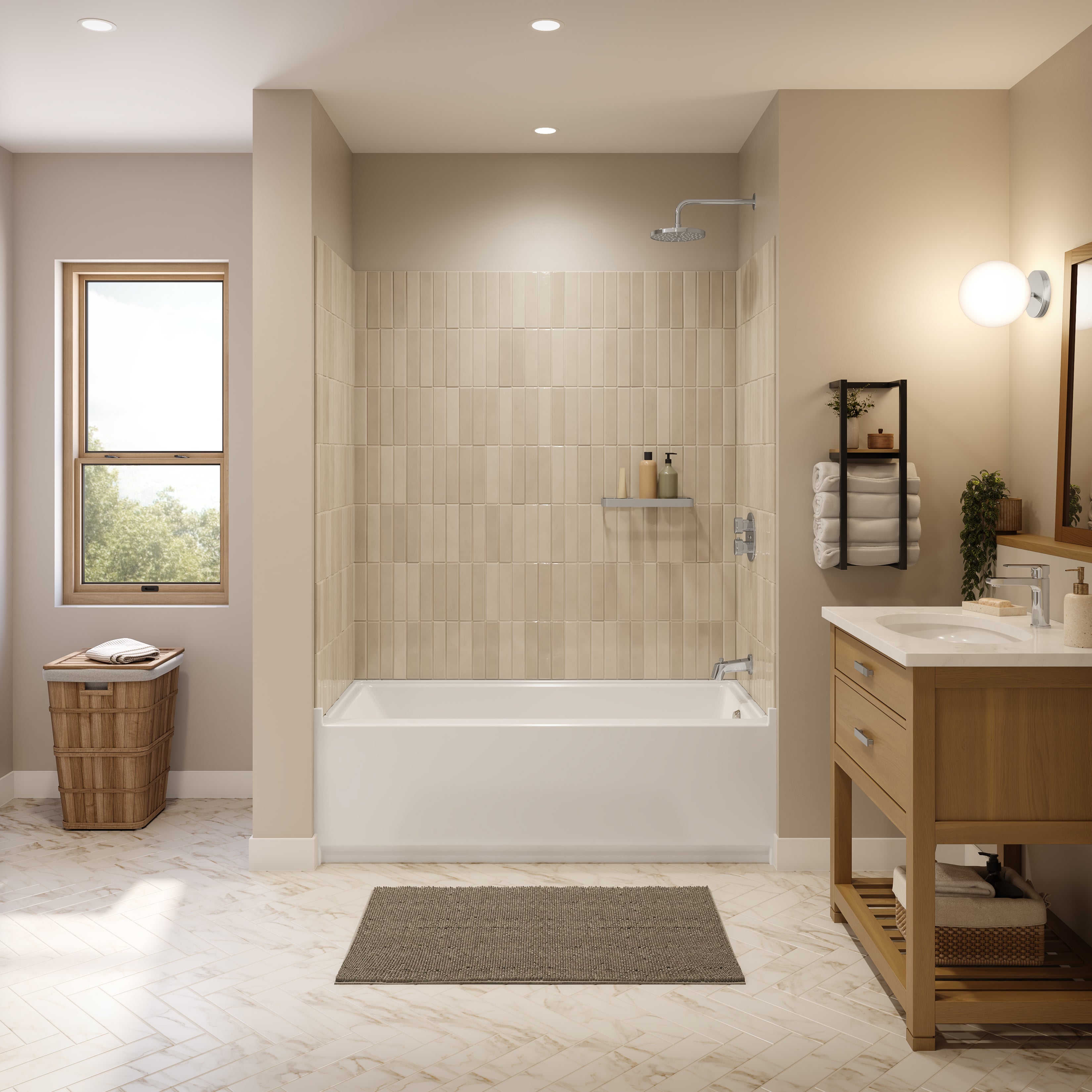 Maax Interflo 6030 IFS Acrylic Alcove Bathtub