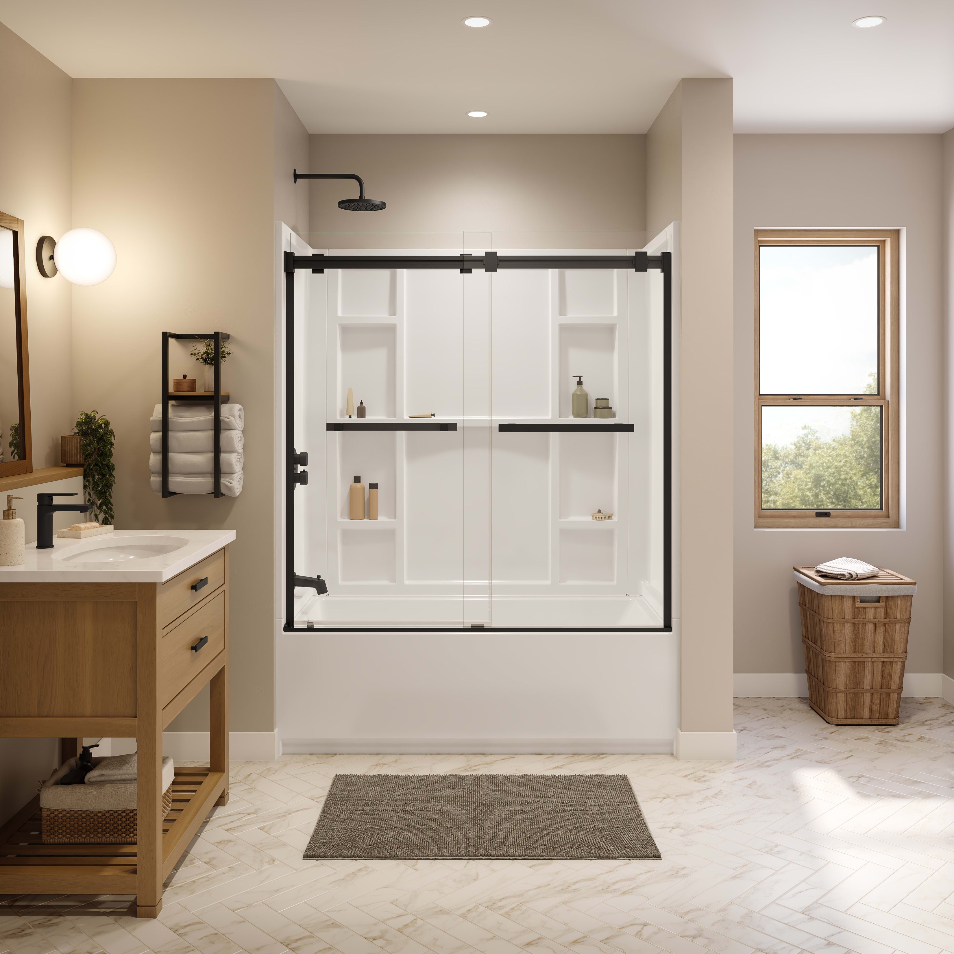 Maax Interflo 6030 Acrylic Alcove Five-piece Tub Shower