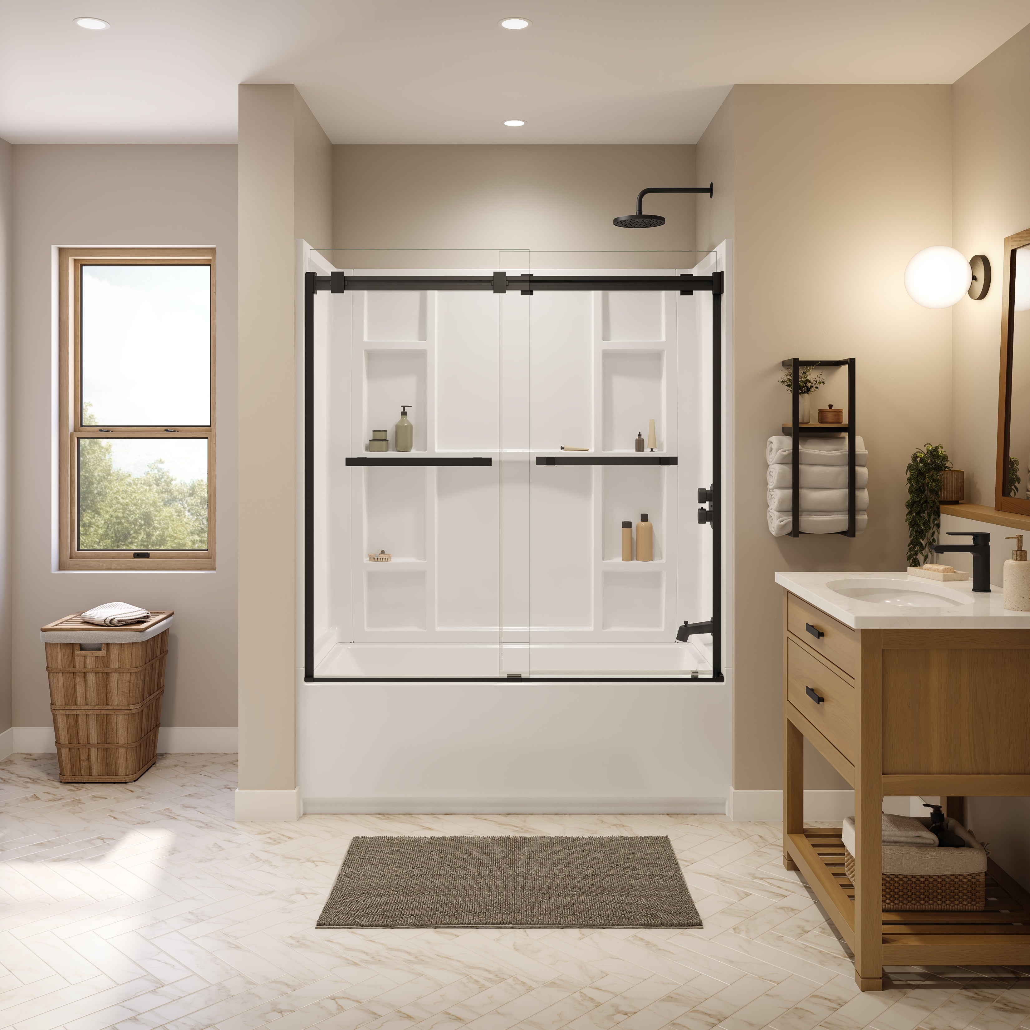 Maax Interflo 6030 IFS Acrylic Alcove Bathtub