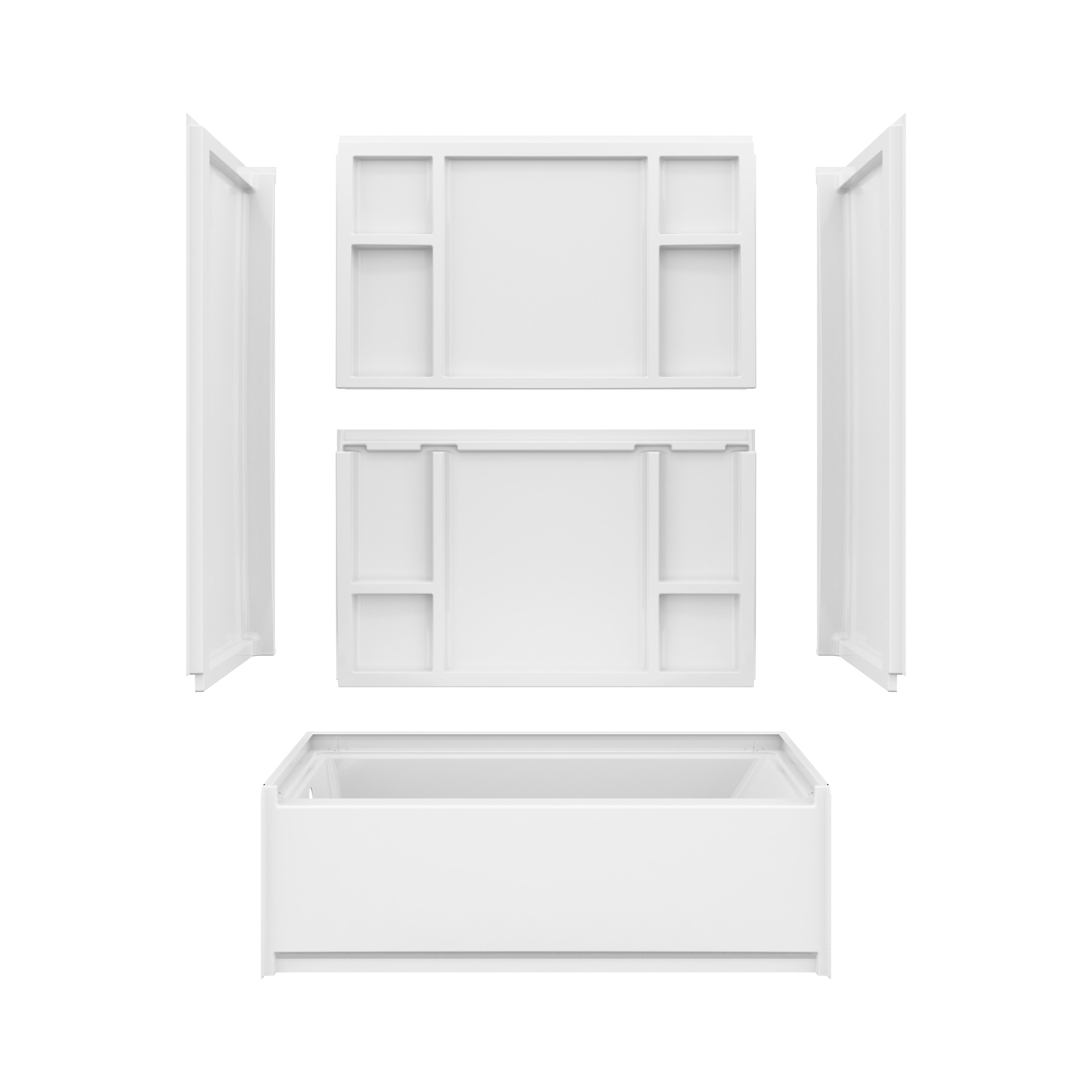 Maax Interflo 6030 Acrylic Alcove Five-piece Tub Shower