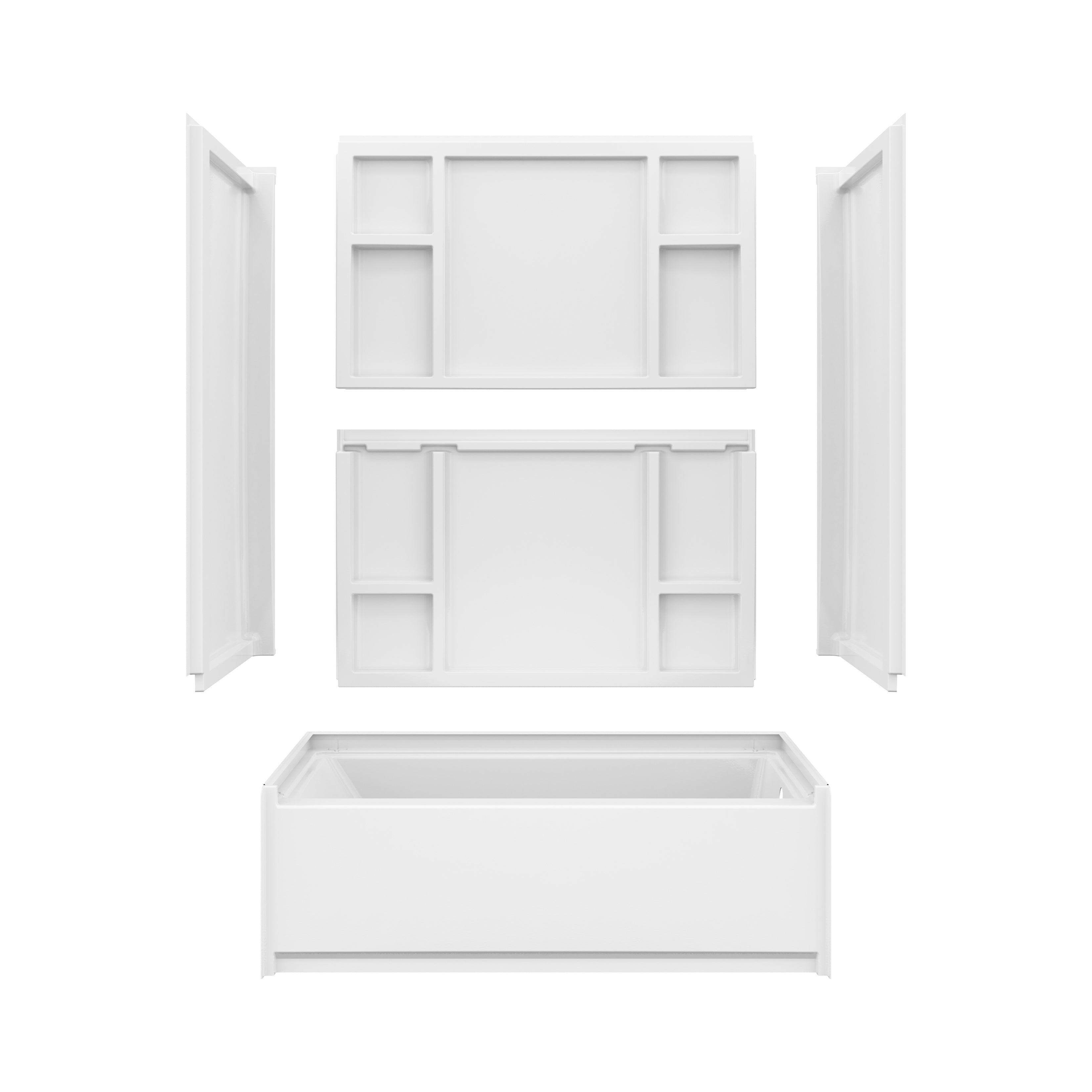 Maax Interflo 6030 Acrylic Alcove Five-piece Tub Shower