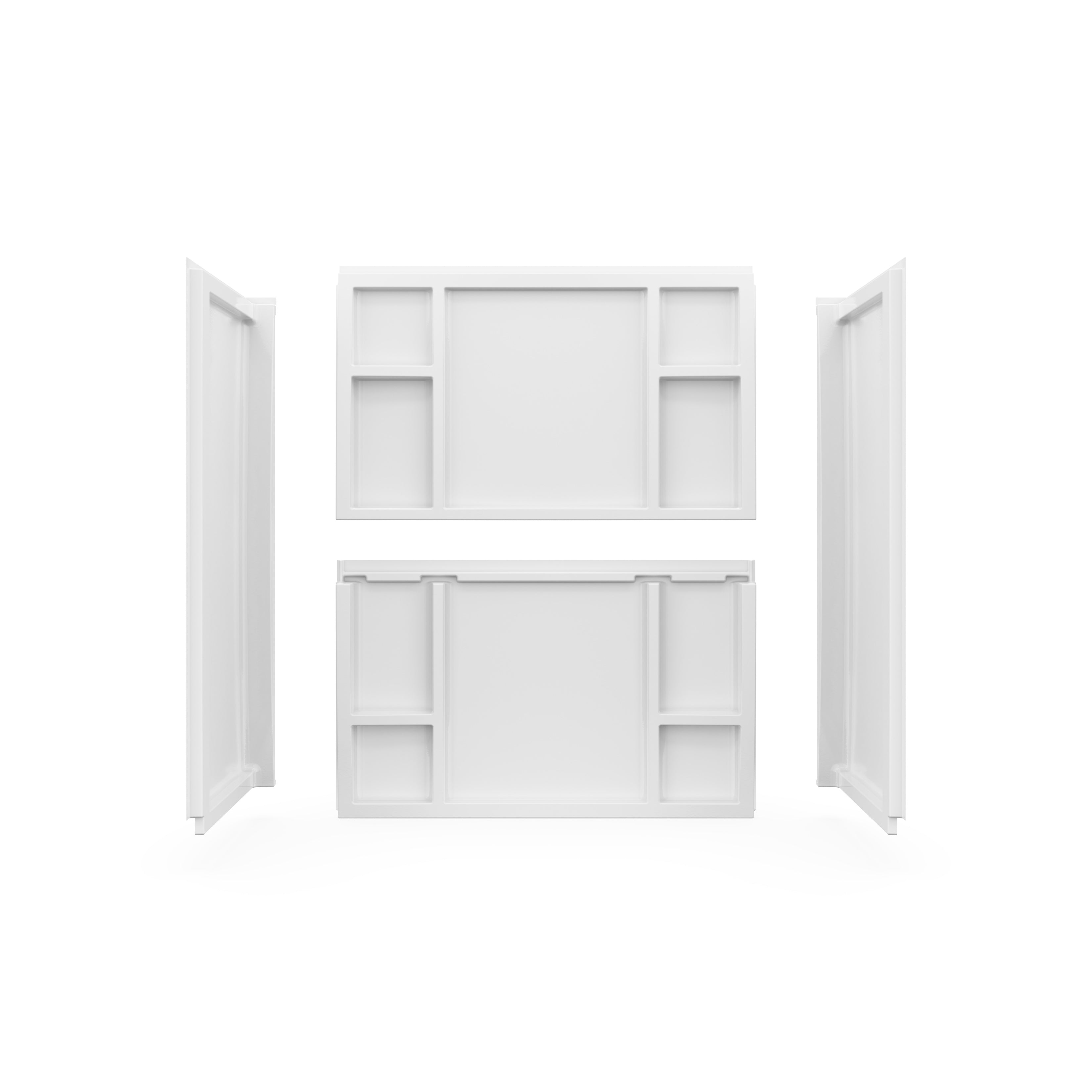 Maax Interflo 6030 Direct-to-stud 4-piece Alcove Tub Wall Kit