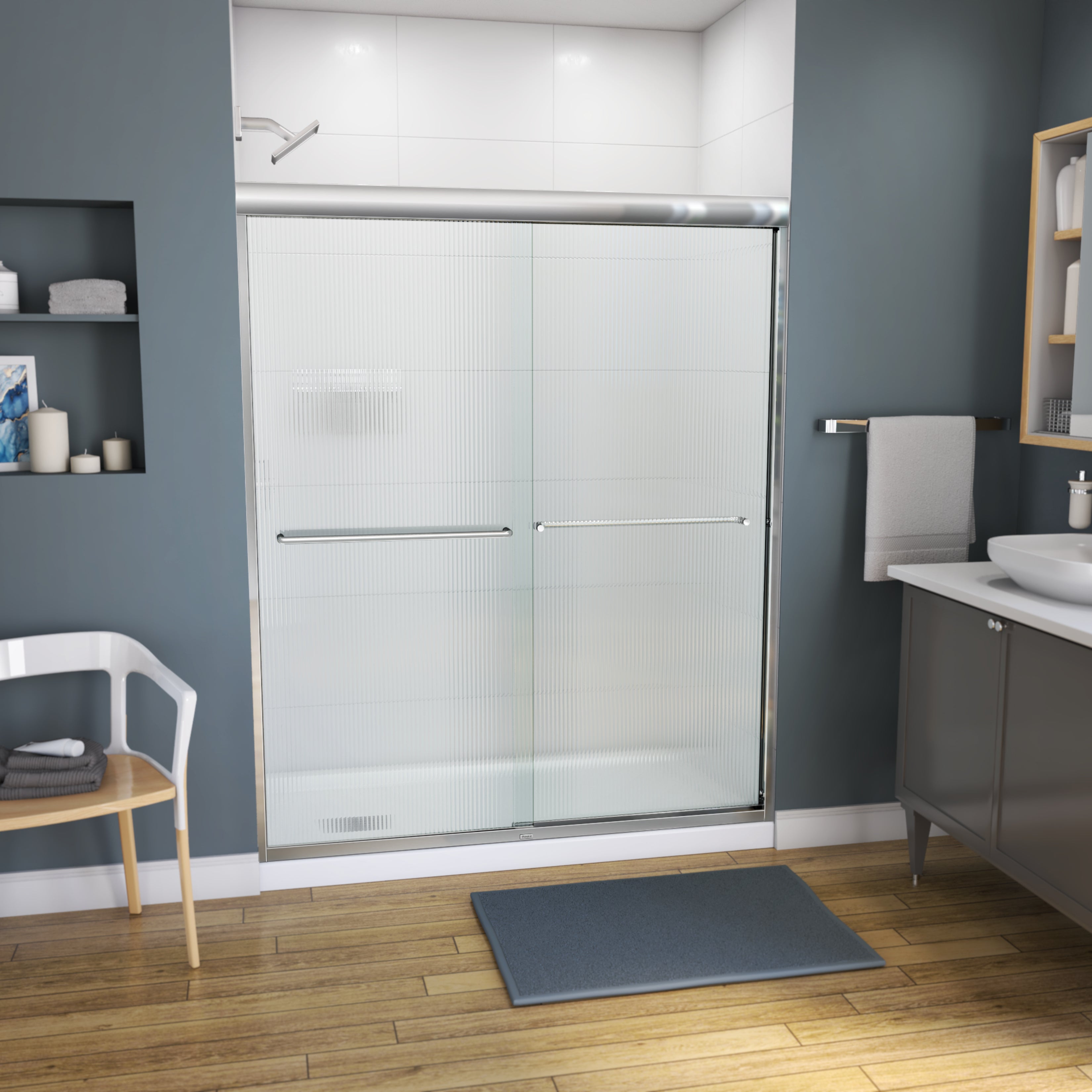 Maax Kameleon 55-59 x 71 in. 6 mm Bypass Shower Door