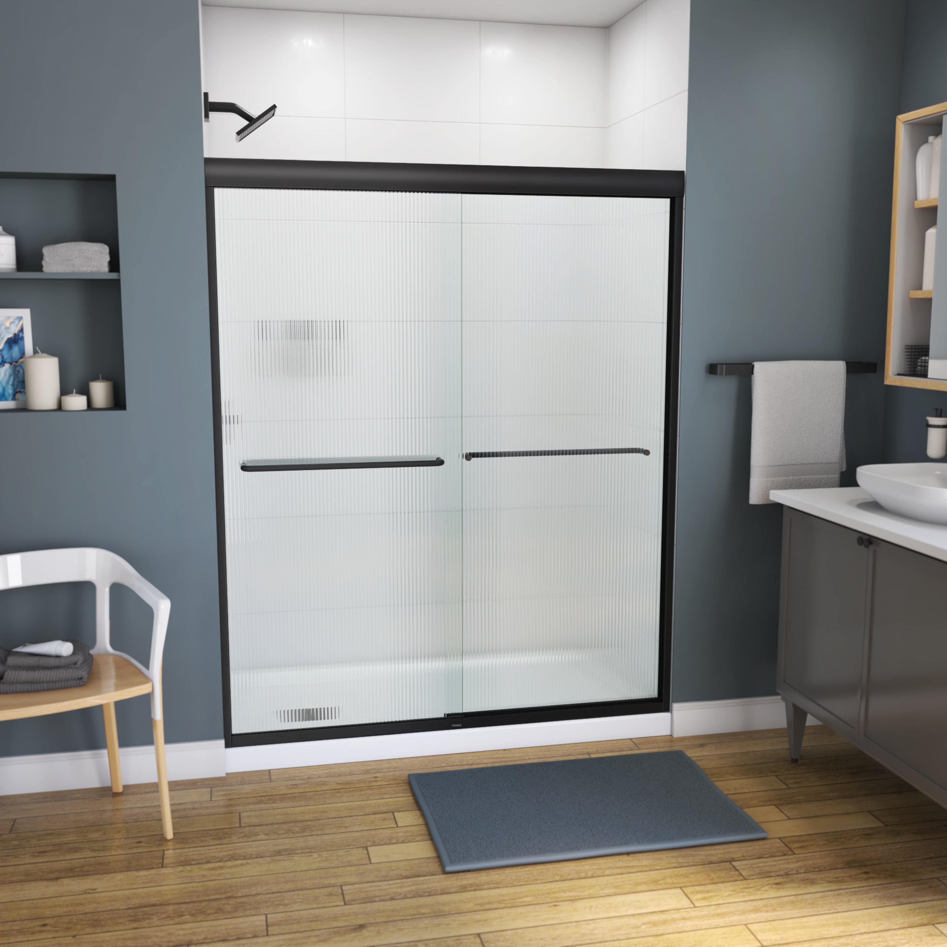 Maax Kameleon 55-59 x 71 in. 6 mm Bypass Shower Door