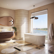 Maax Kuja 6732 Acrylic Freestanding End Drain Bathtub