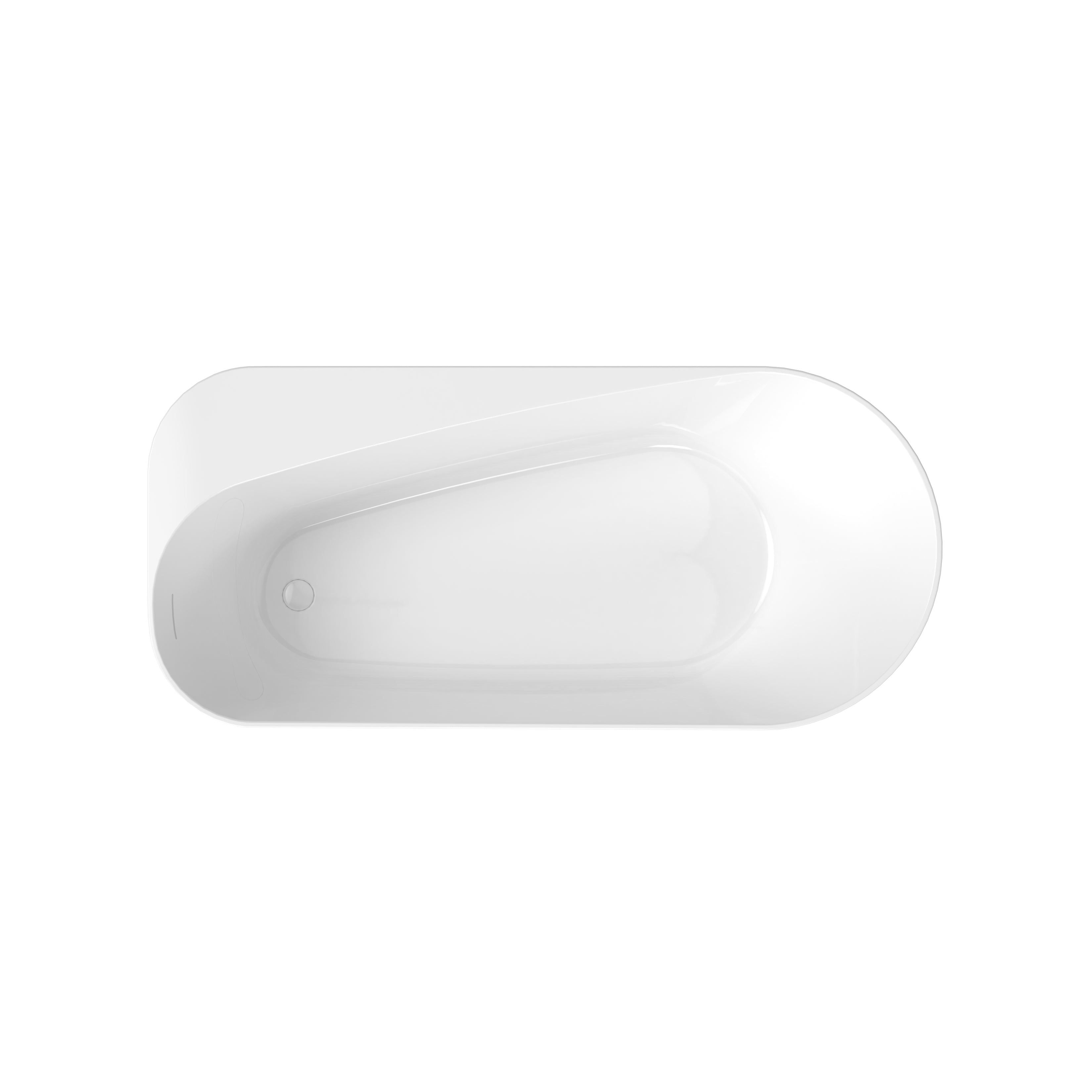 Maax Kuja 6732 Acrylic Freestanding End Drain Bathtub