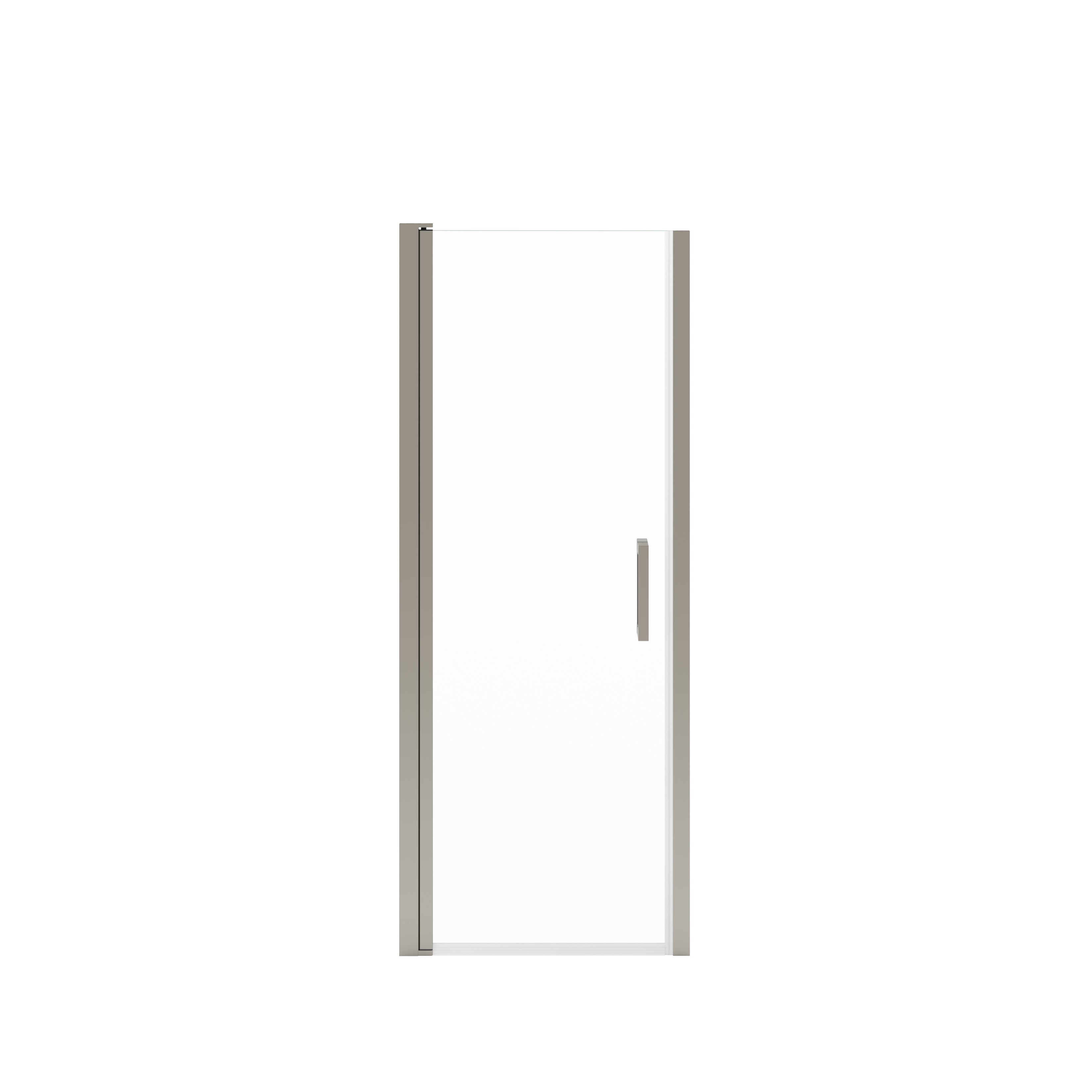 Maax Manhattan 25-27 x 68 in. 6 mm Pivot Shower Door for Alcove Installation with Clear glass