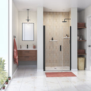 Maax Manhattan 41-43 x 68 in. 6 mm Pivot Shower Door for Alcove Installation with Clear glass