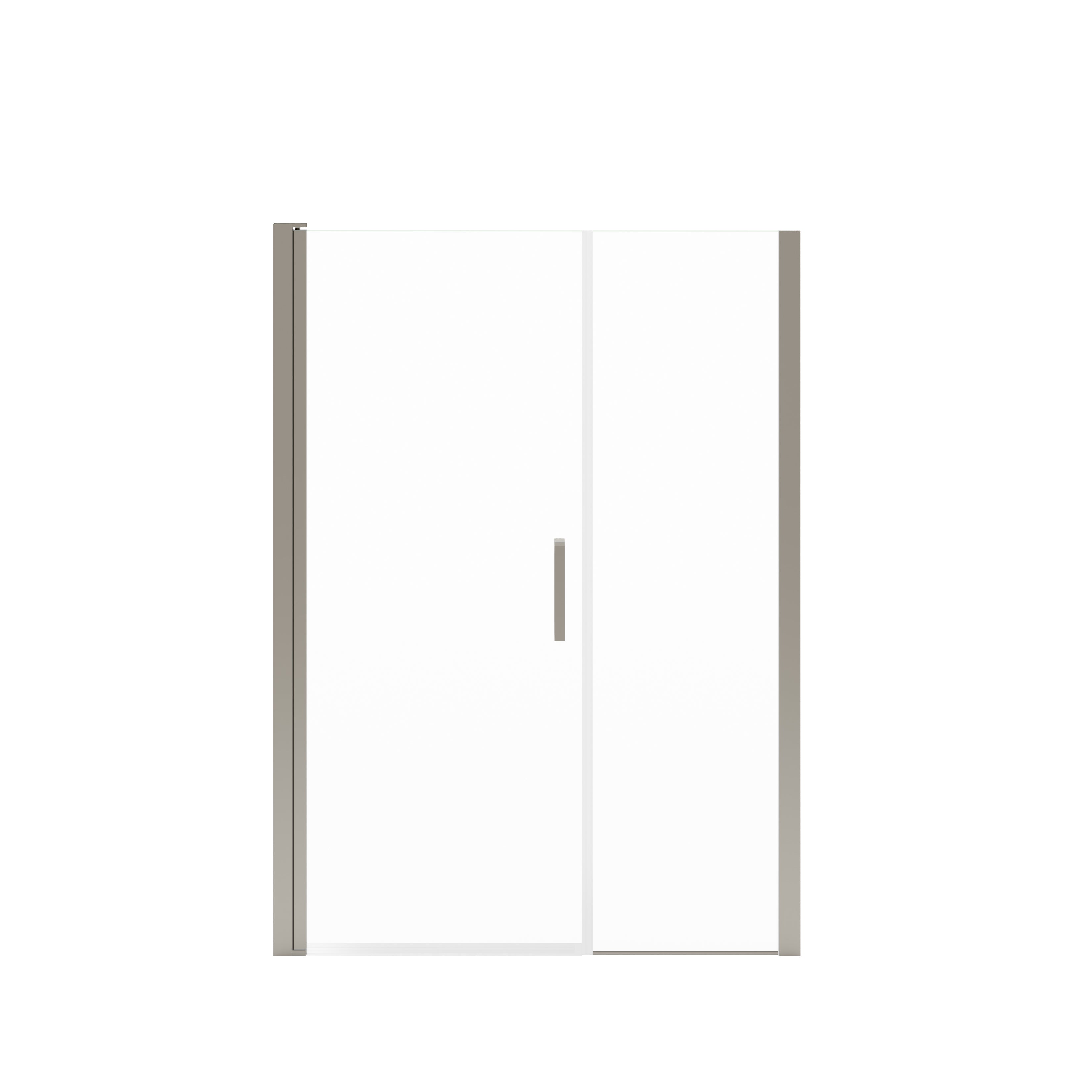Maax Manhattan 51-53 x 68 in. 6 mm Pivot Shower Door for Alcove Installation with Clear glass