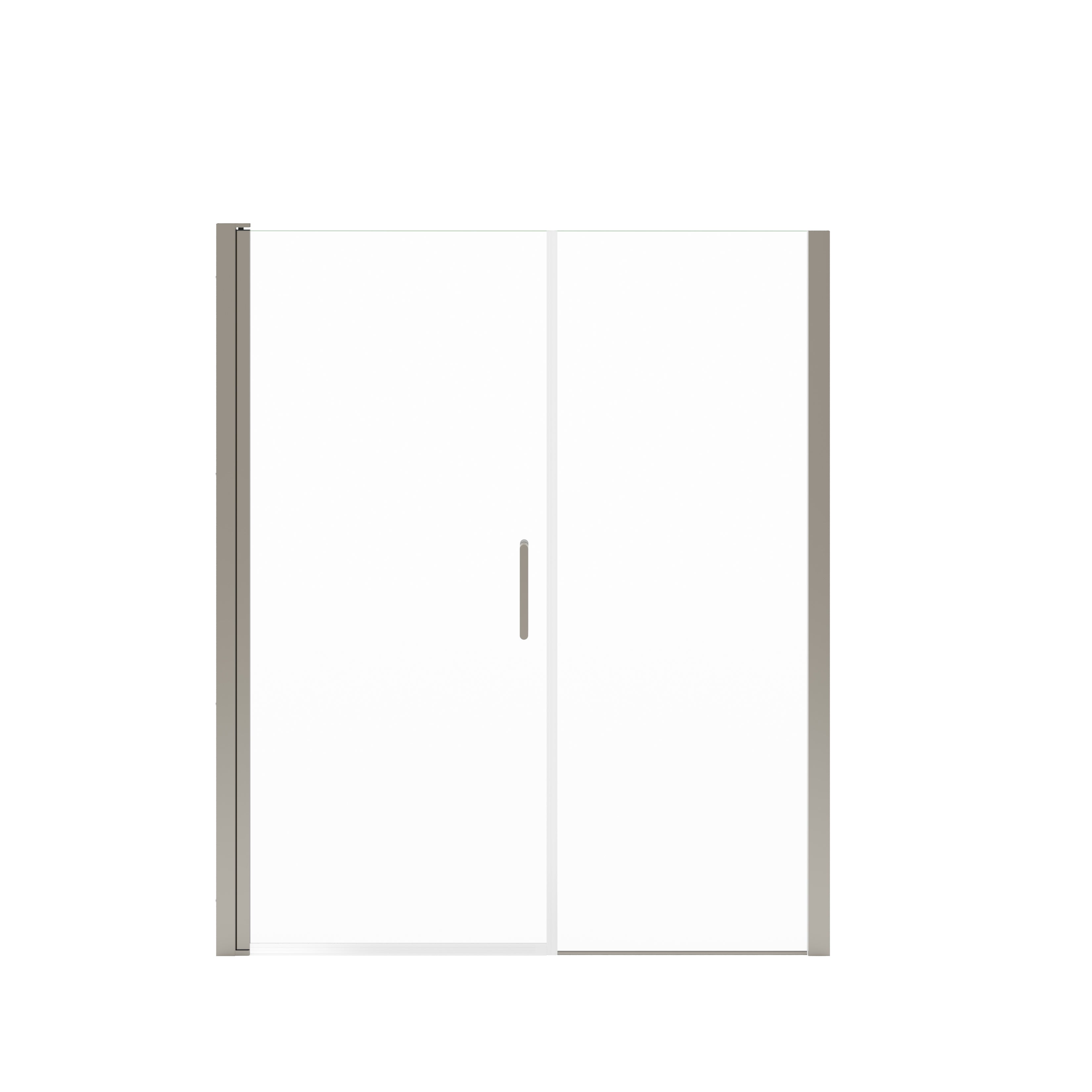 Maax Manhattan 55-57 x 68 in. 6 mm Pivot Shower Door for Alcove Installation with Clear glass