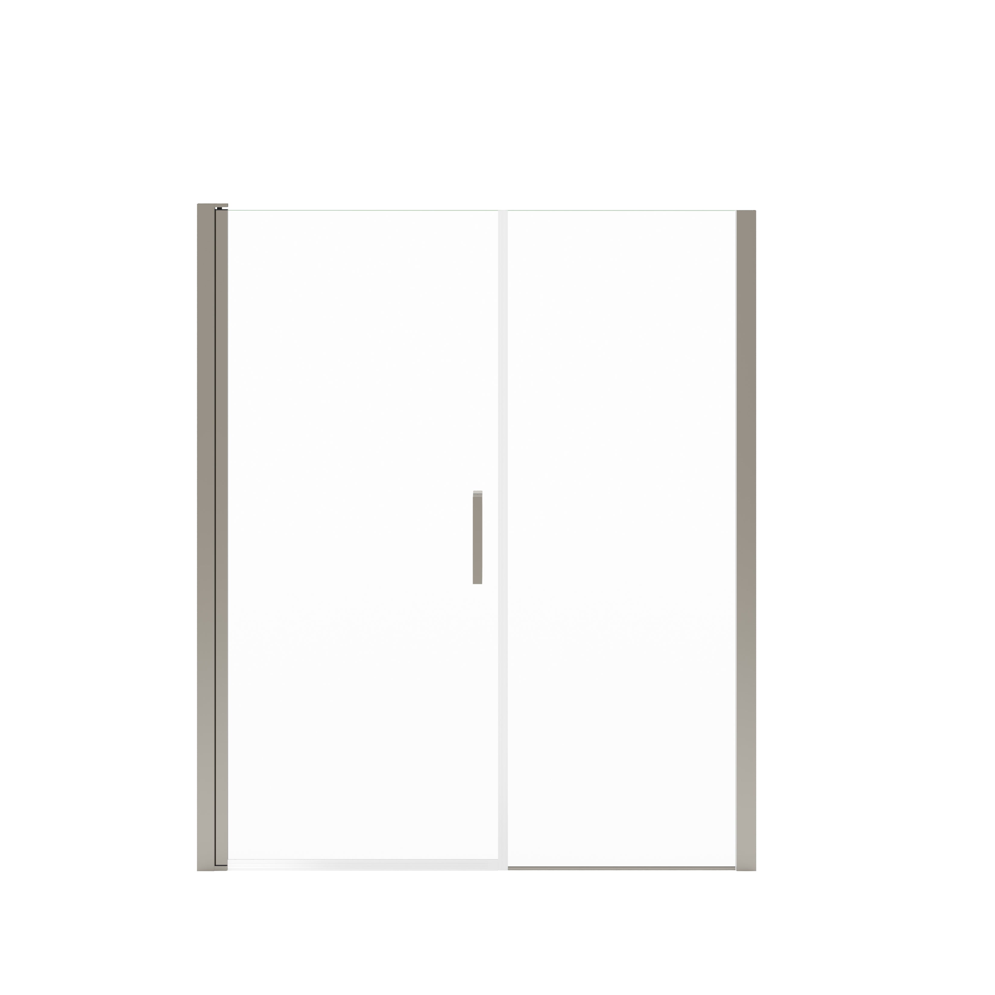 Maax Manhattan 57-59 x 68 in. 6 mm Pivot Shower Door for Alcove Installation with Clear glass