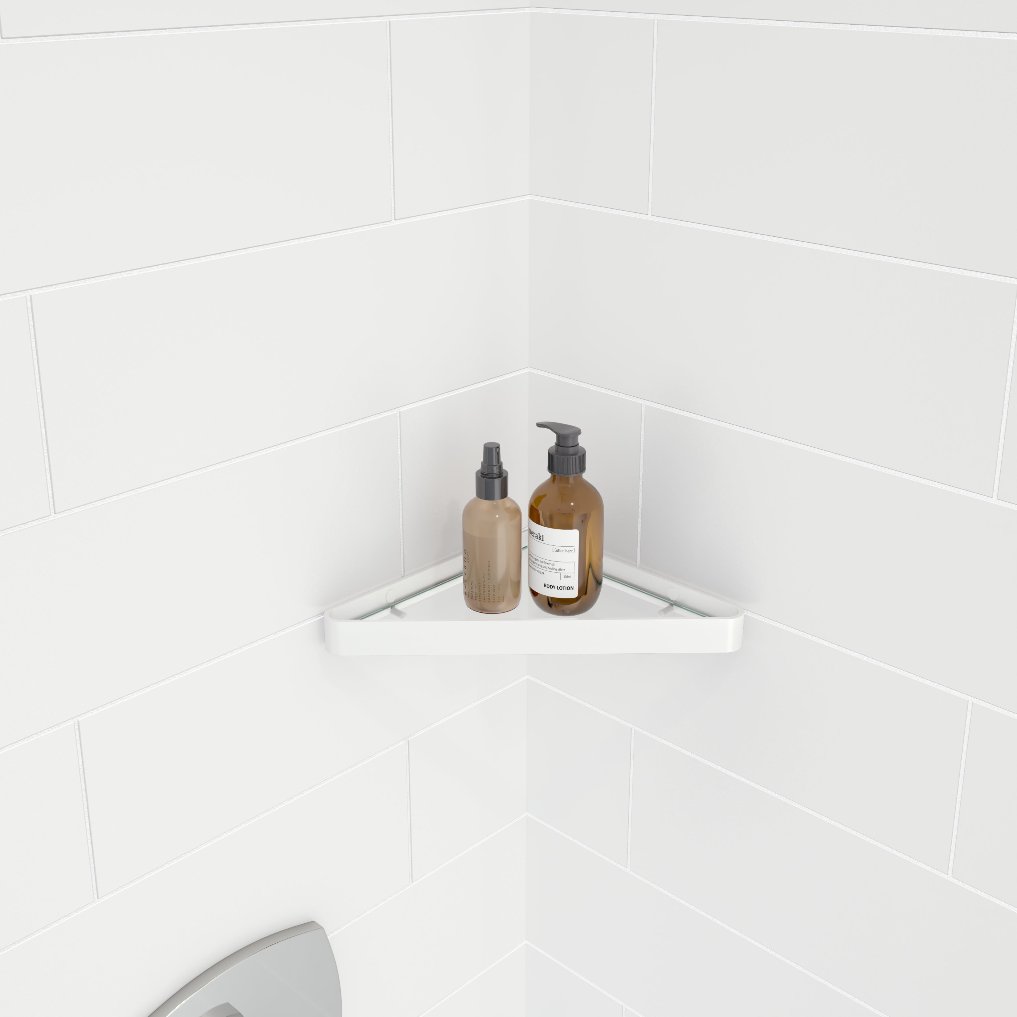 Maax Manhattan Corner Shelf with Glass