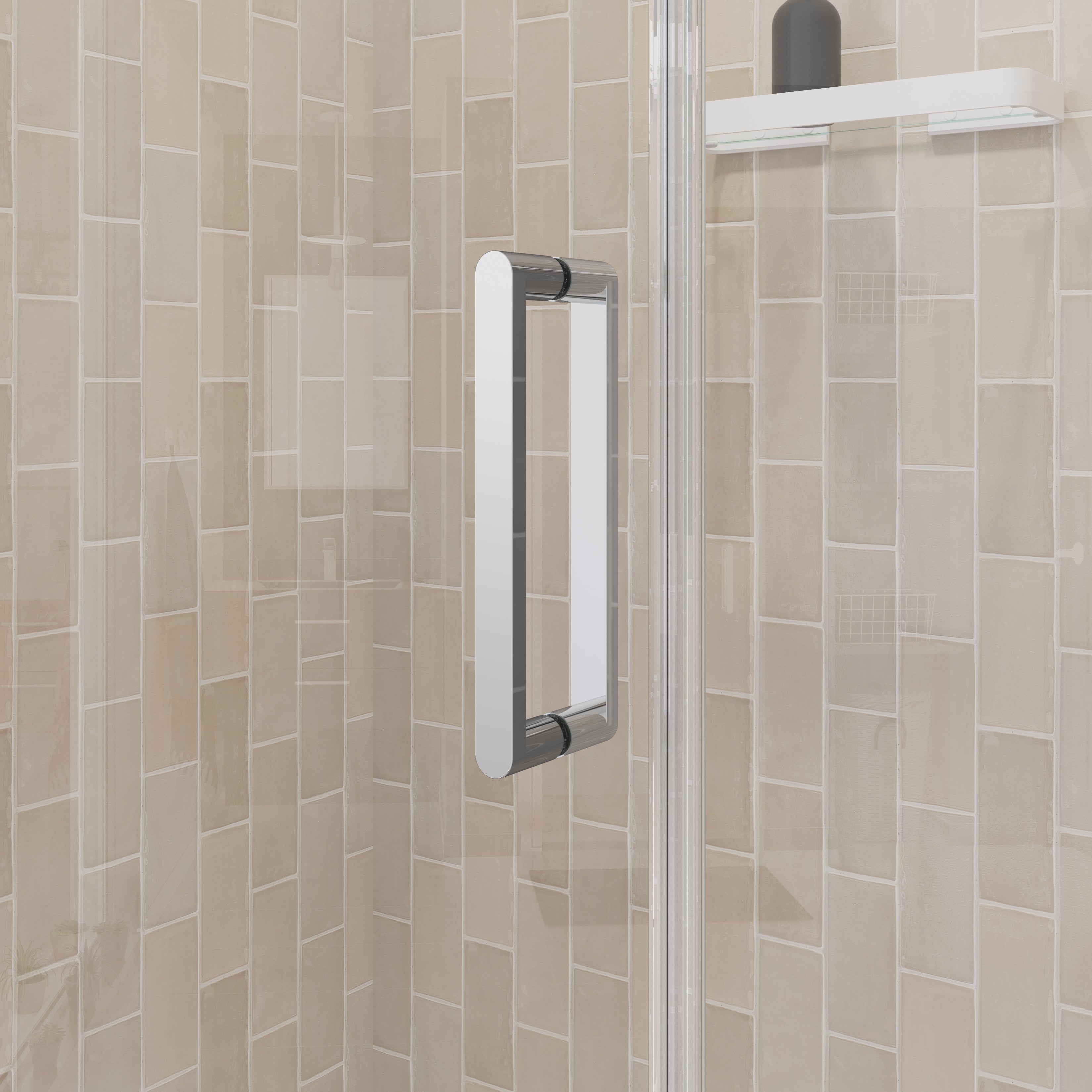 Maax Manhattan 35-37 x 68 in. 6 mm Pivot Shower Door for Alcove Installation with Clear glass