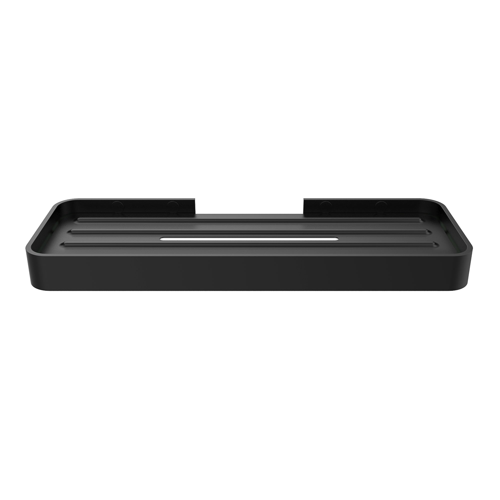 Maax Manhattan Rectangular Shelf with Soap Tray in Matte Black
