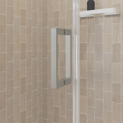Maax Manhattan 39-41 x 68 in. 6 mm Pivot Shower Door for Alcove Installation with Clear glass