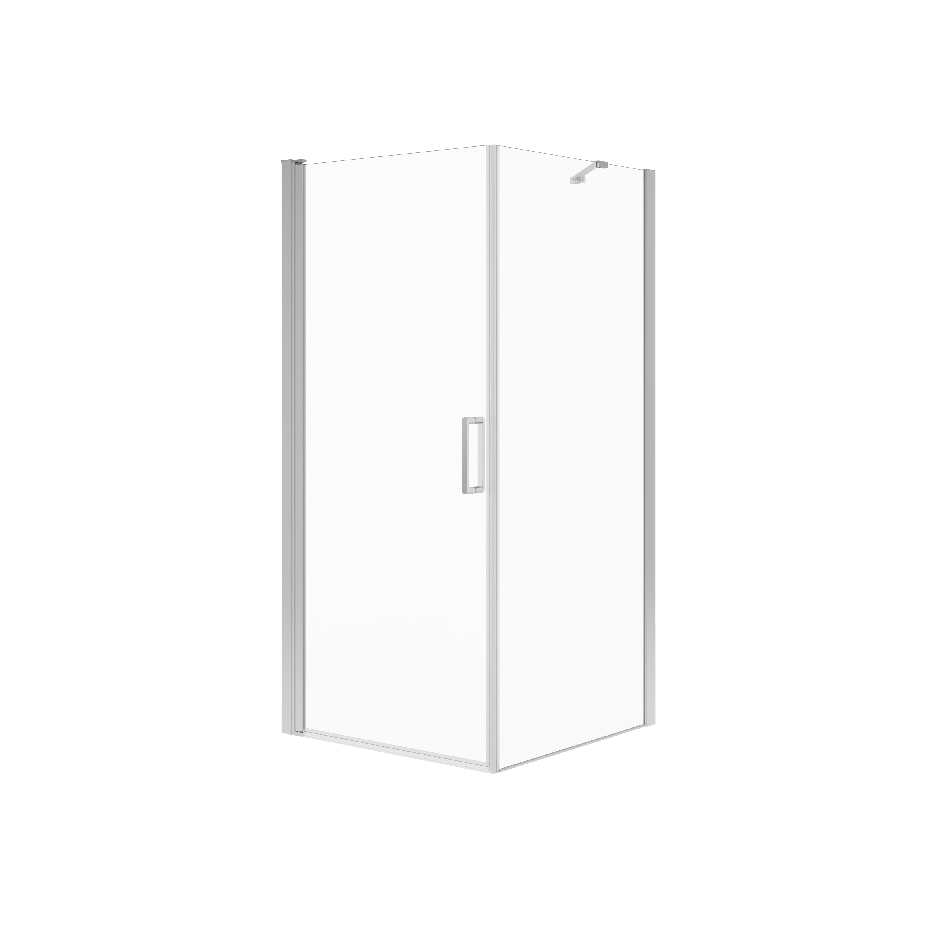 Maax Manhattan Square 36 x 36 x 72 in. 6mm Pivot Shower Door for Corner Installation with Clear glass
