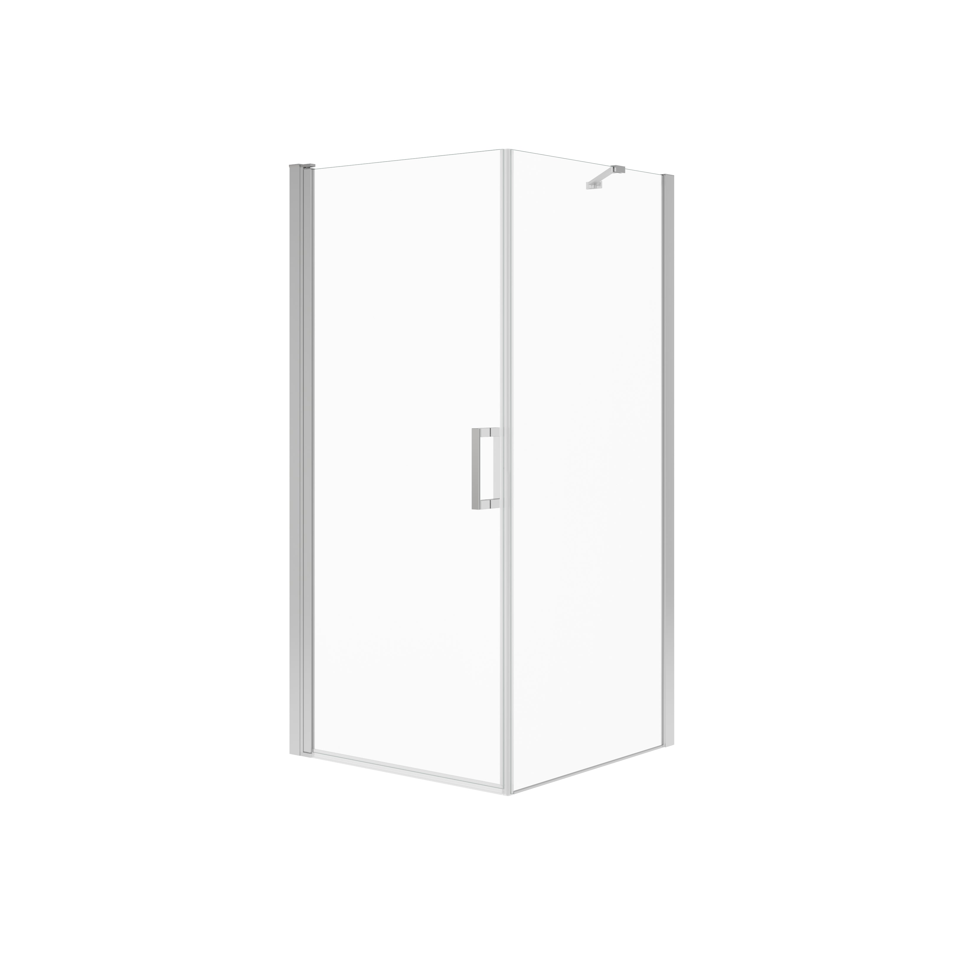 Maax Manhattan Square 36 x 36 x 72 in. 6mm Pivot Shower Door for Corner Installation with Clear glass