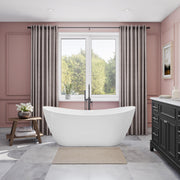 Maax Mirella 67 x 29 Acrylic Freestanding Center Drain Bathtub with White Skirt