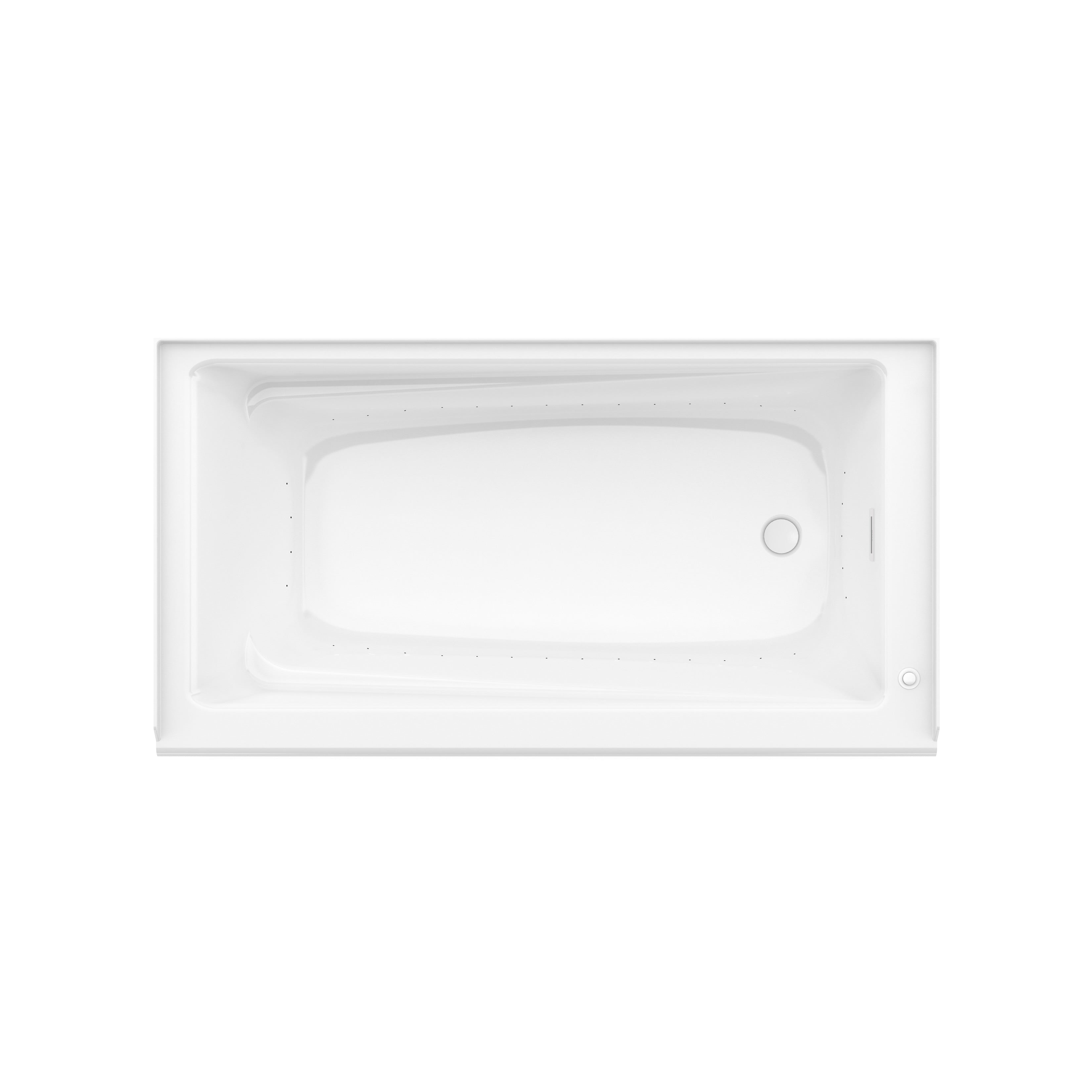 Maax New Town 6030 IFS AFR Acrylic Alcove Bathtub with Linear Overflow