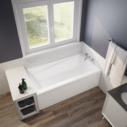 Maax New Town 6032 IFS AFR Acrylic Alcove Bathtub with Linear Overflow