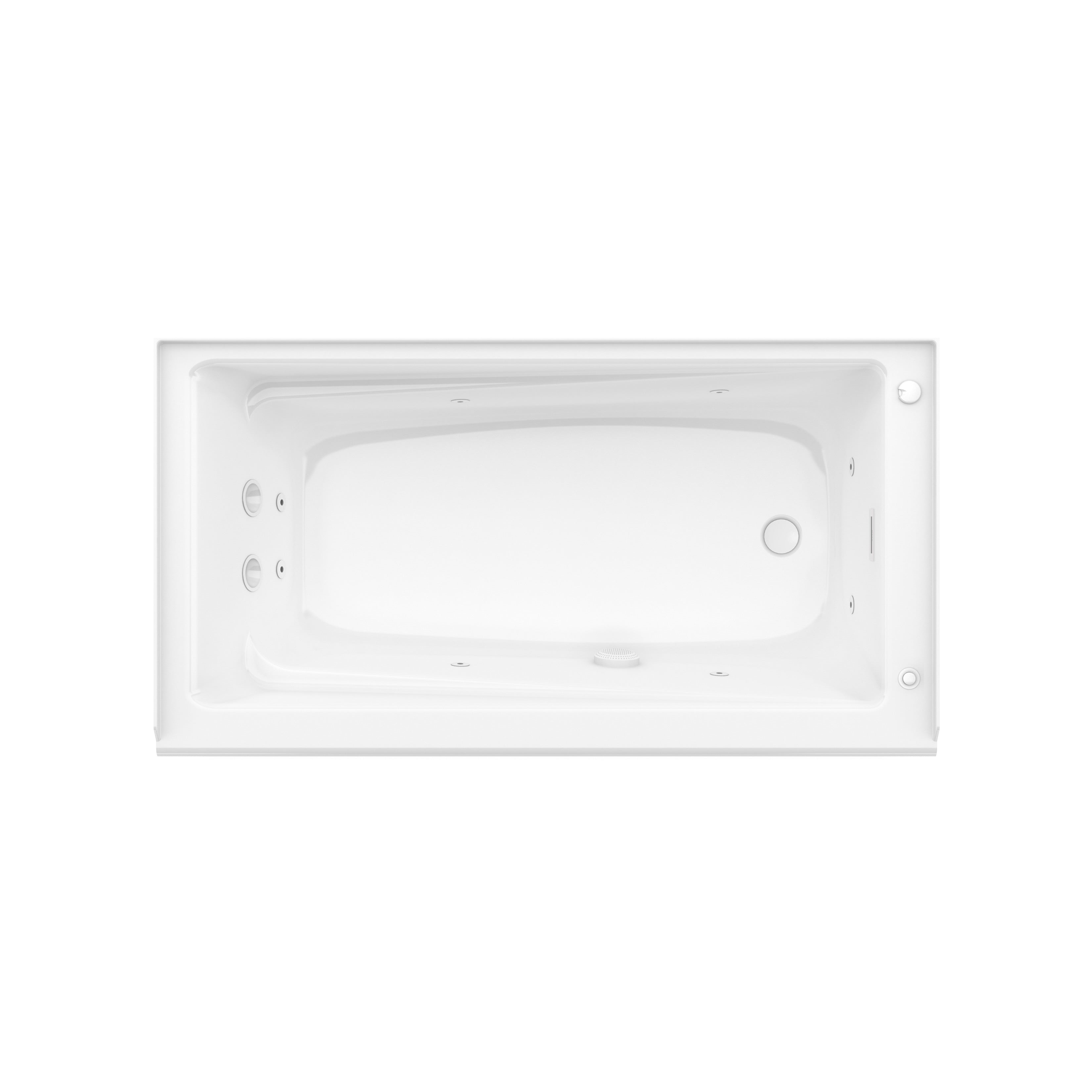 Maax New Town 6030 IFS AFR Acrylic Alcove Bathtub with Linear Overflow