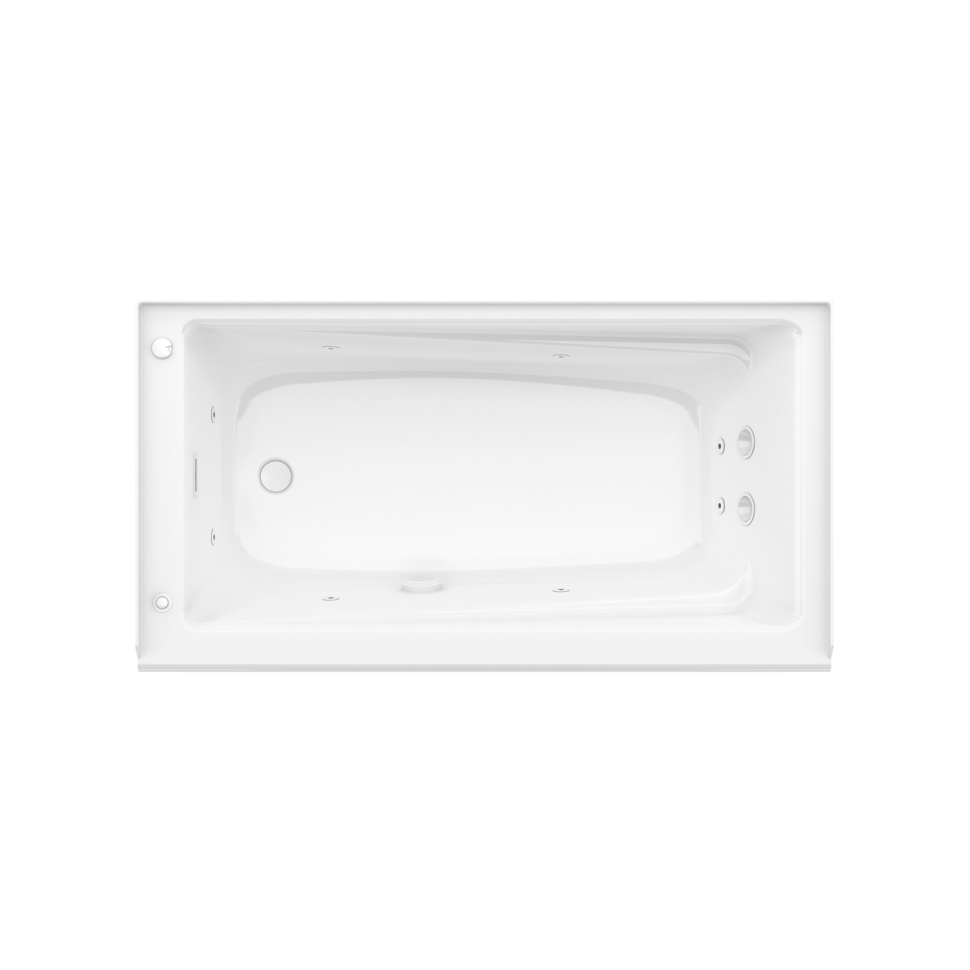 Maax New Town 6032 IFS AFR Acrylic Alcove Bathtub with Linear Overflow