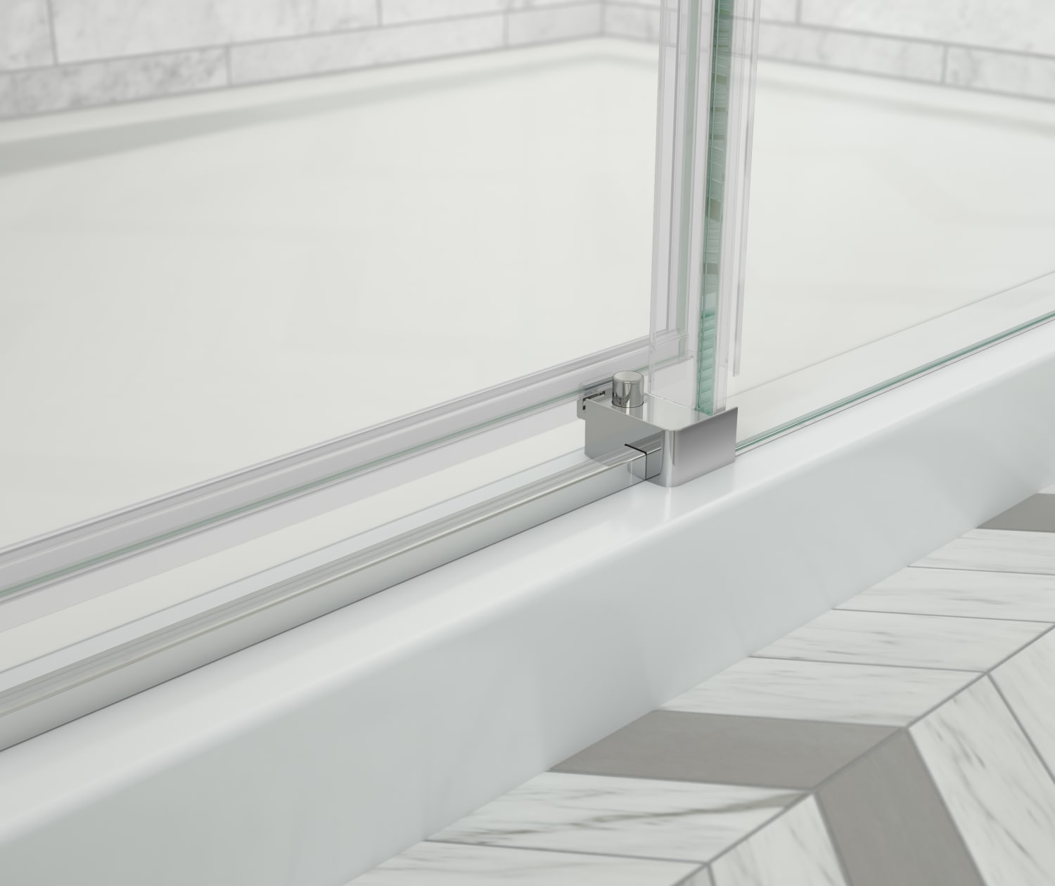 Maax Odyssey SC 60" x 32" x 78" 8mm Sliding Shower Door for Corner Installation with Clear glass