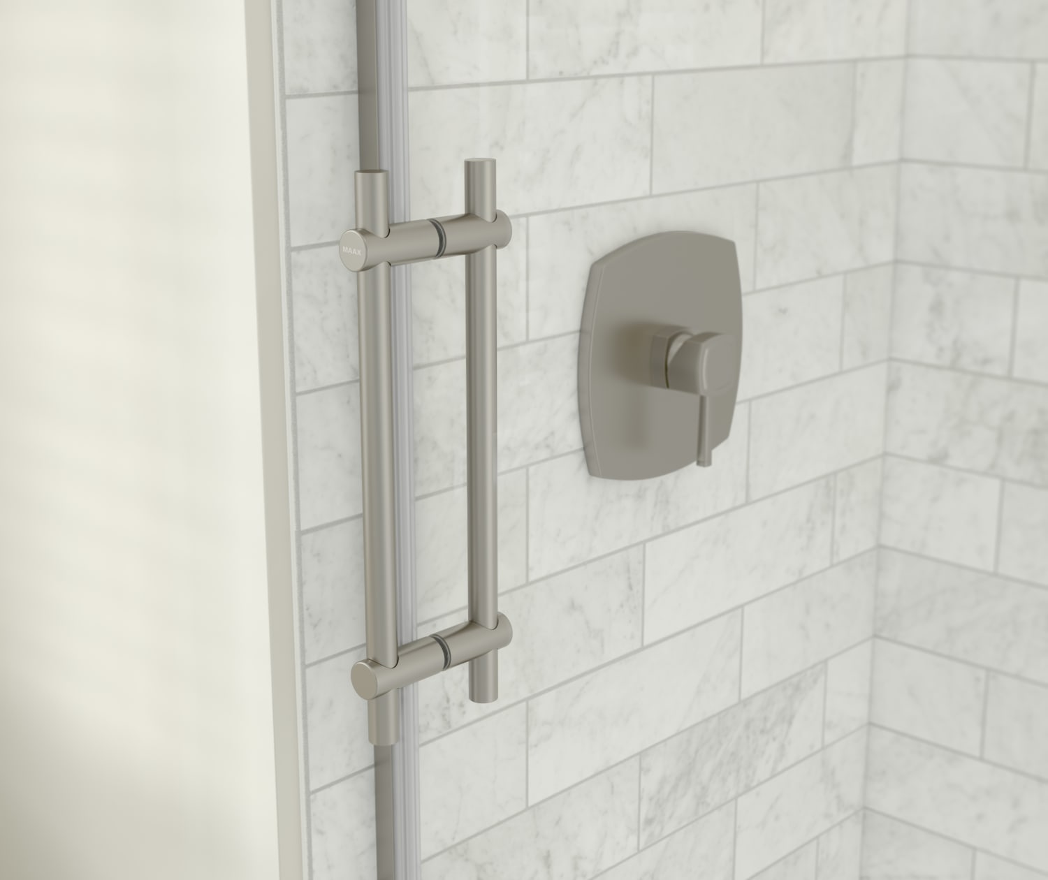 Maax Odyssey SC 60" x 32" x 78" 8mm Sliding Shower Door for Corner Installation with Clear glass