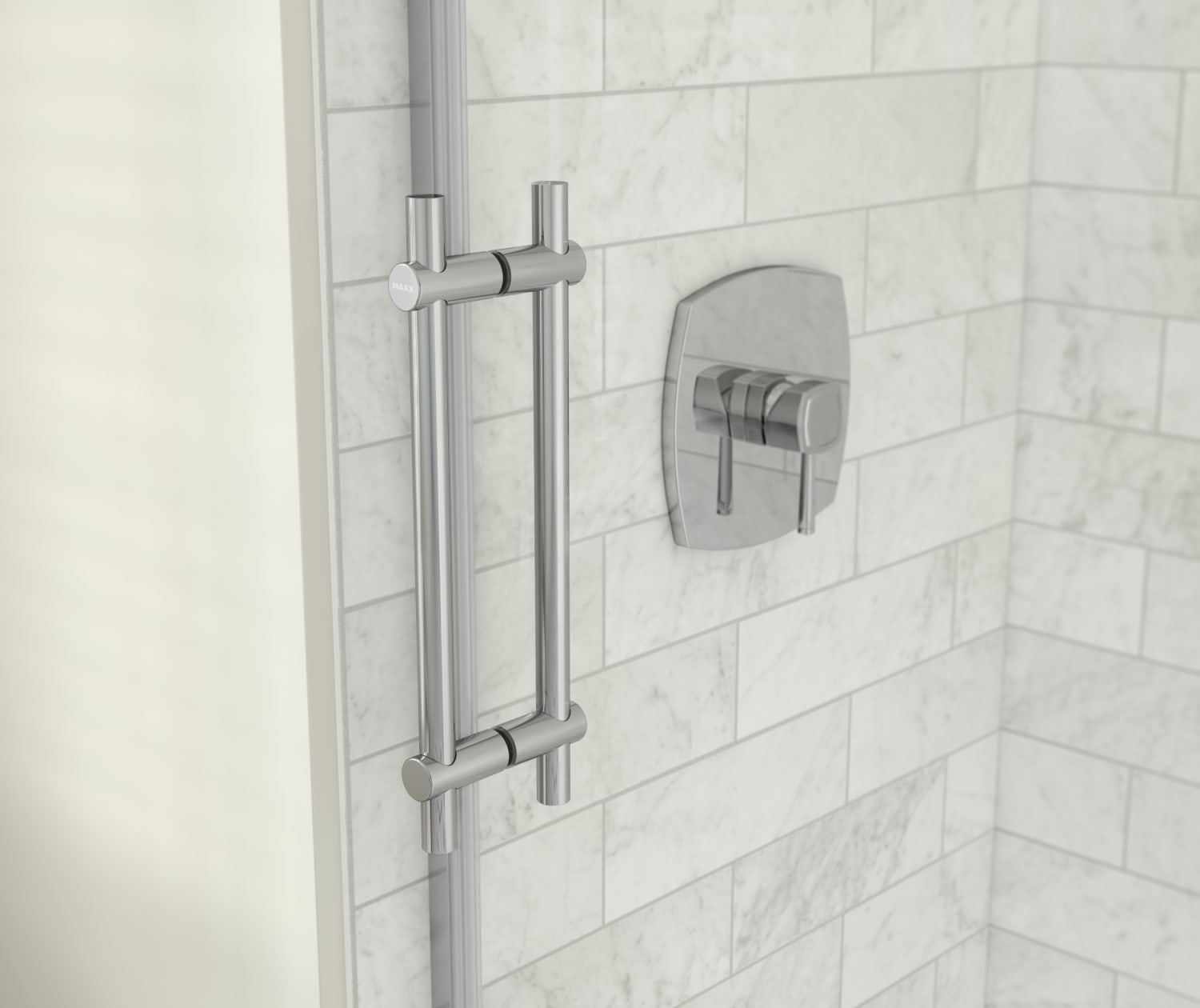 Maax Odyssey SC 48" x 32" x 78" 8mm Sliding Shower Door for Corner Installation with Clear glass