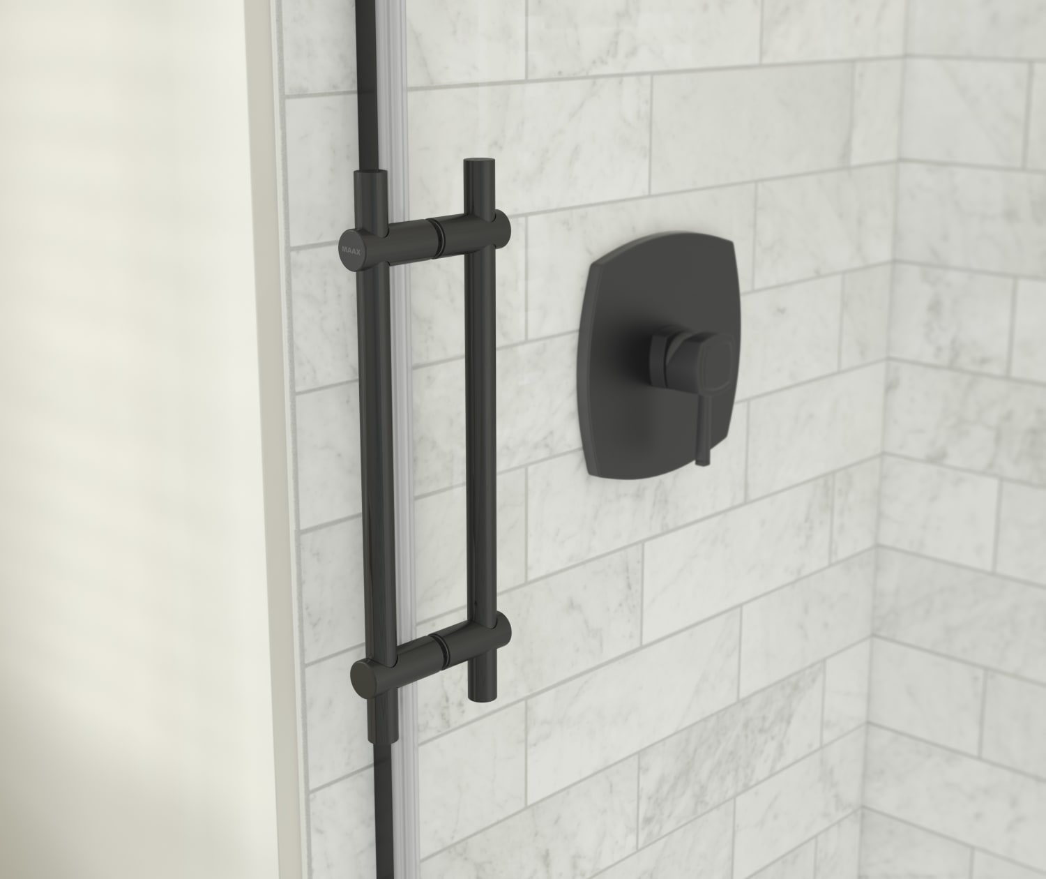 Maax Odyssey SC 60" x 32" x 78" 8mm Sliding Shower Door for Corner Installation with Clear glass