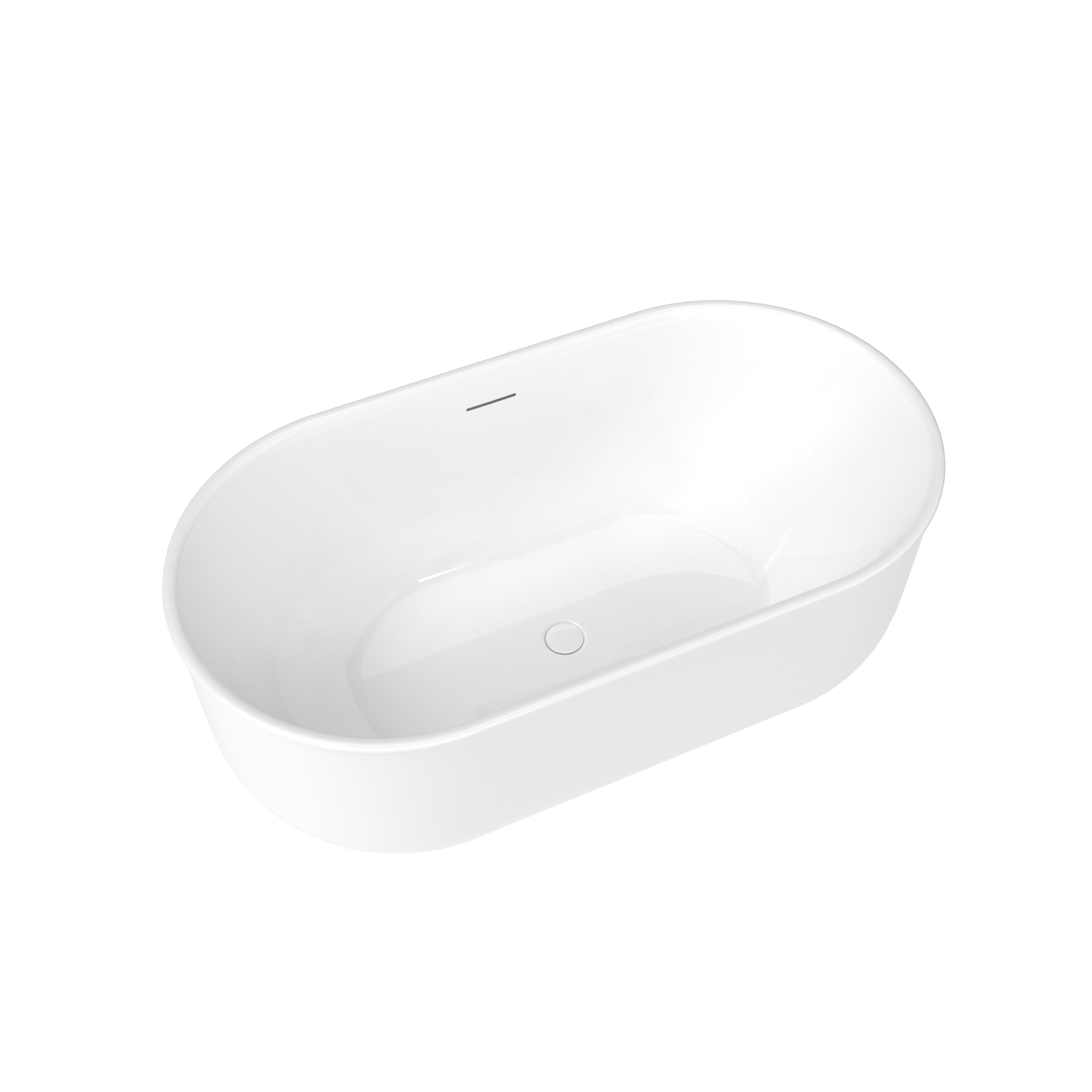 Maax Ommu 5932 Acrylic Freestanding Center Drain Bathtub