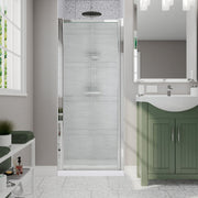 Maax Pivolok 23-24 ¾ x 64 ½ in. Pivot Shower Door for Alcove Installation with glass in Chrome