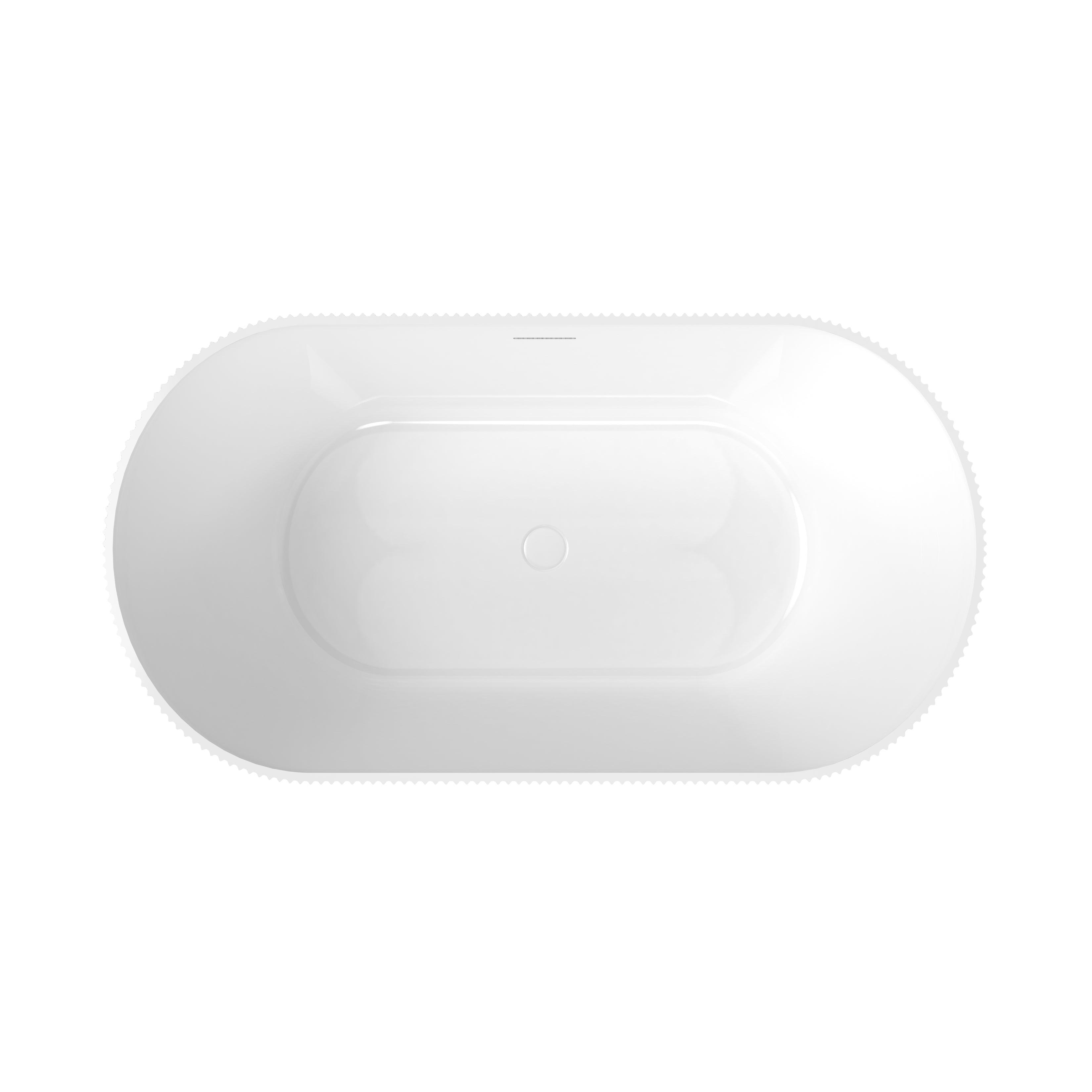 Maax Tori 5932 Acrylic Freestanding Center Drain Bathtub