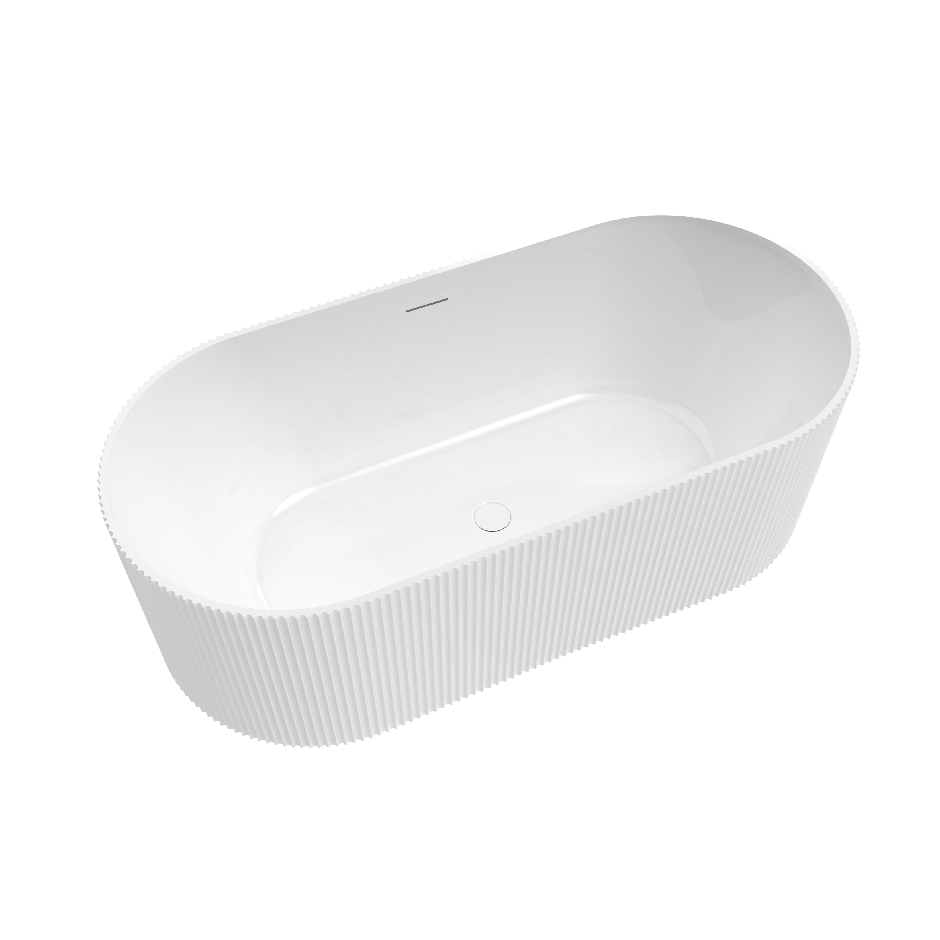 Maax Tori 6732 Acrylic Freestanding Center Drain Bathtub