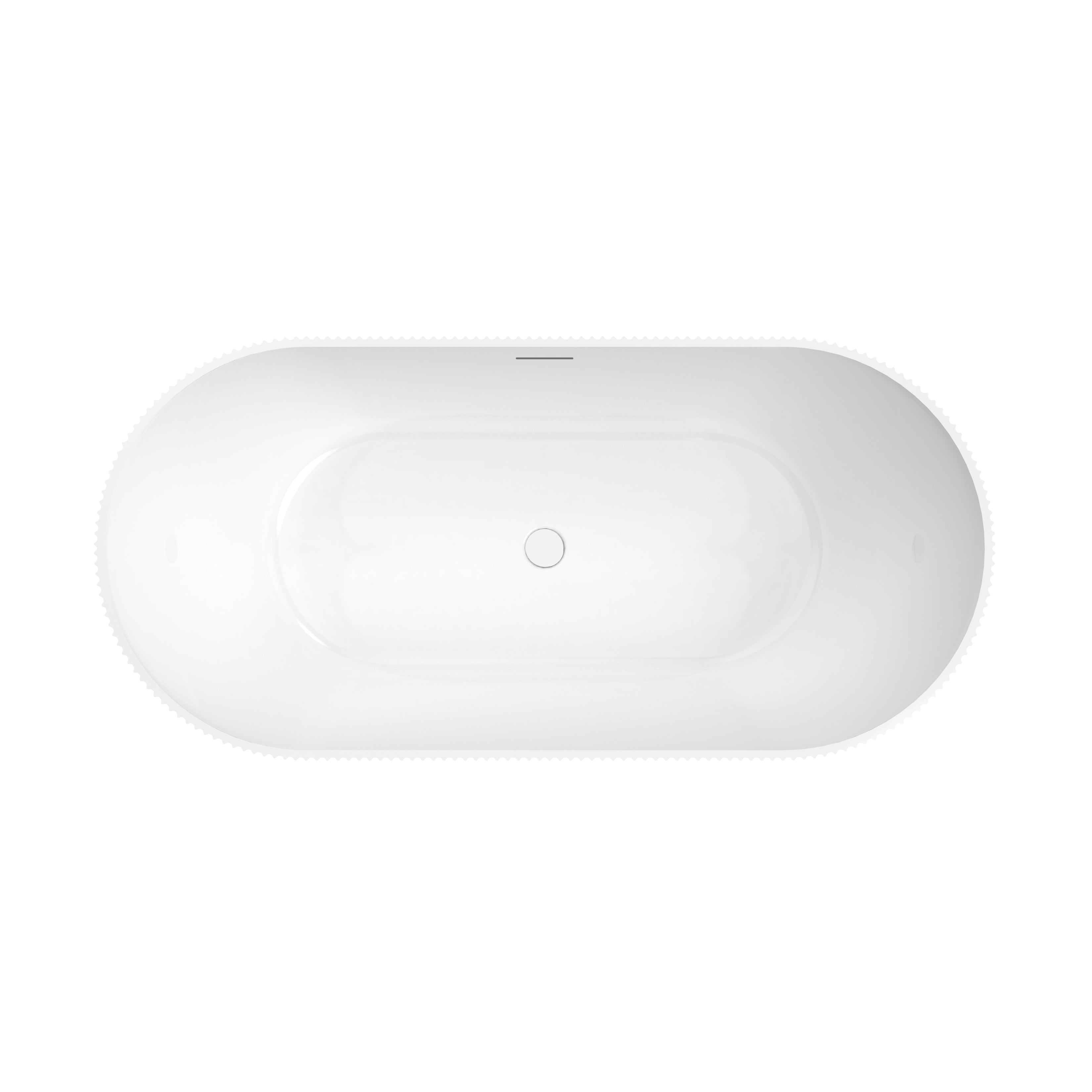 Maax Tori 6732 Acrylic Freestanding Center Drain Bathtub