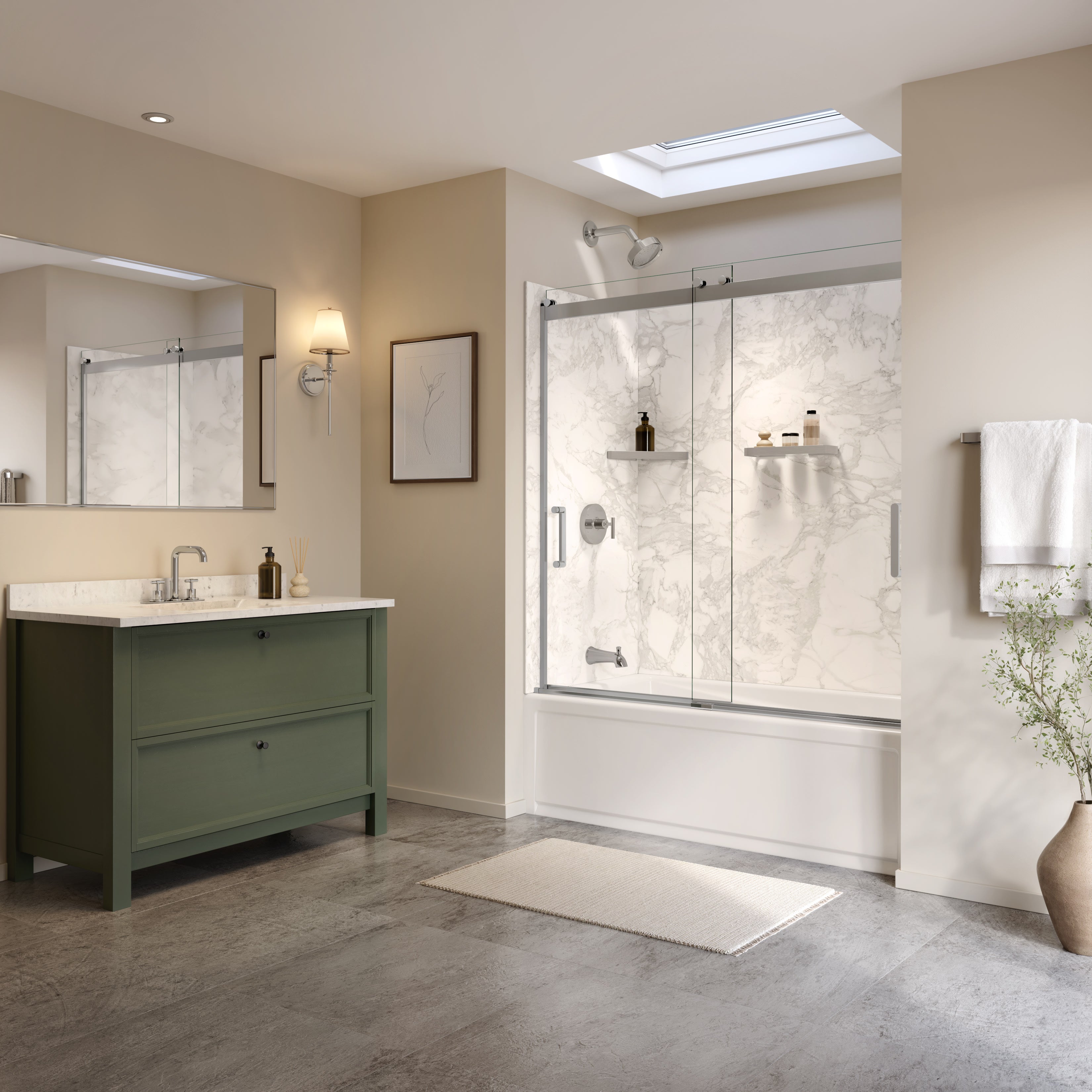 Maax Utile 6032 Composite Direct-to-Stud Three-Piece Tub Wall Kit