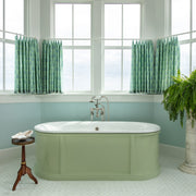 MAIDSTONE | DXV 70-Inch White Cast Iron Double Ended Bathtub
