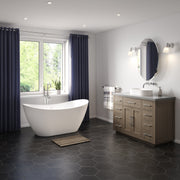 Maax Mahaba 60 x 29 Acrylic Freestanding Oval Center Drain Bathtub
