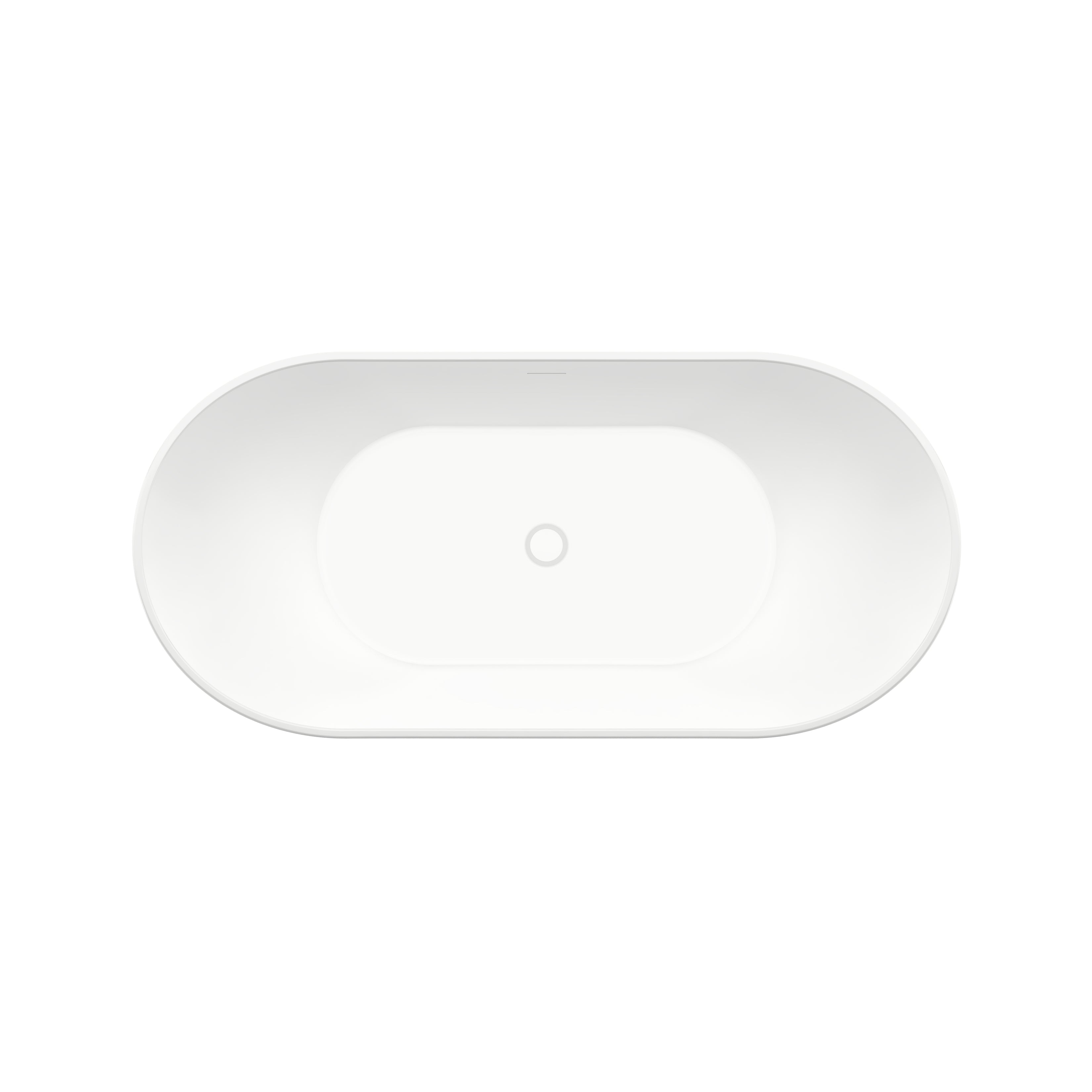 Maax Mirella 60 x 29 Acrylic Freestanding Center Drain Bathtub with White Skirt