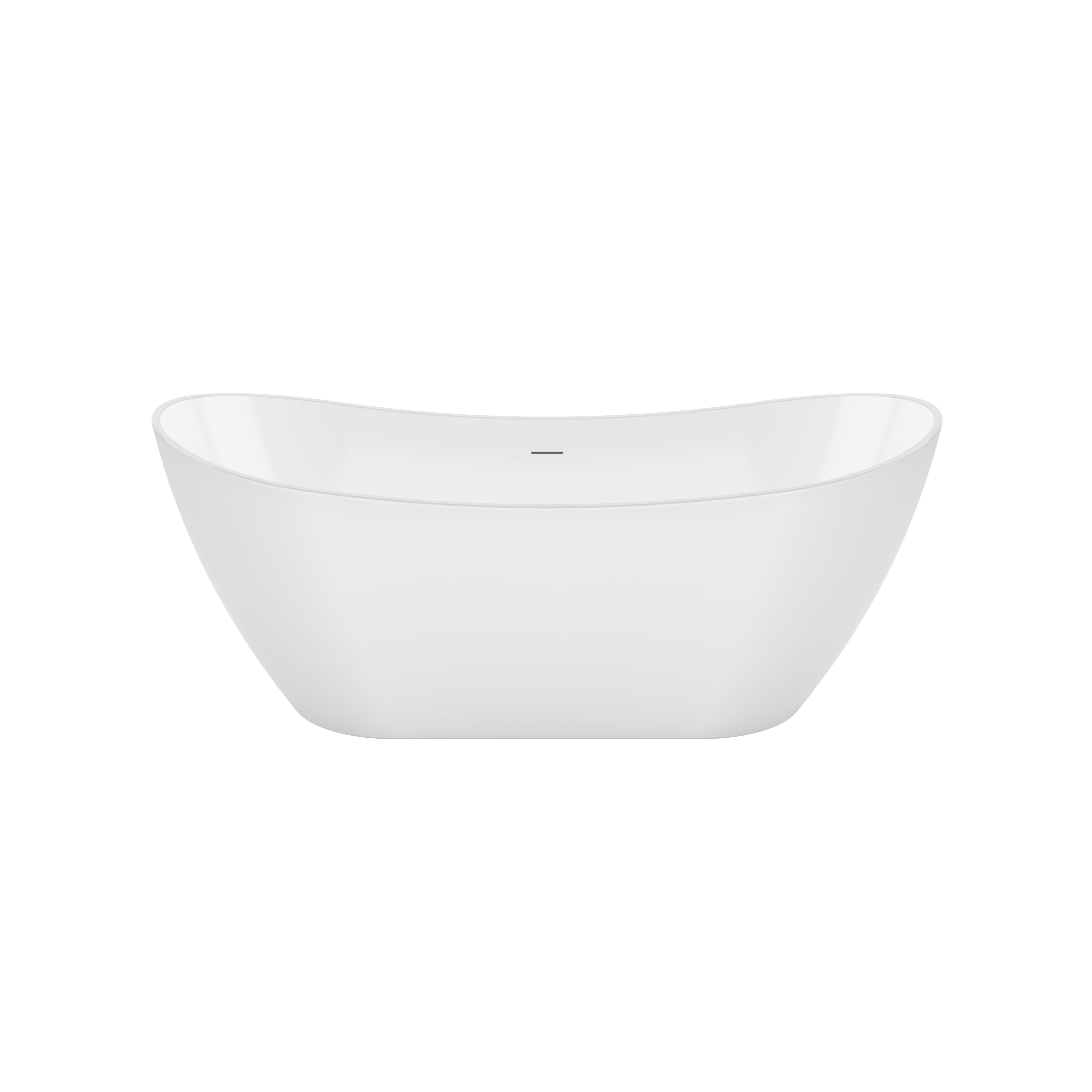 Maax Mirella 67 x 29 Acrylic Freestanding Center Drain Bathtub with White Skirt