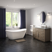 Maax Mahaba 67 x 29 Acrylic Freestanding Oval Center Drain Bathtub