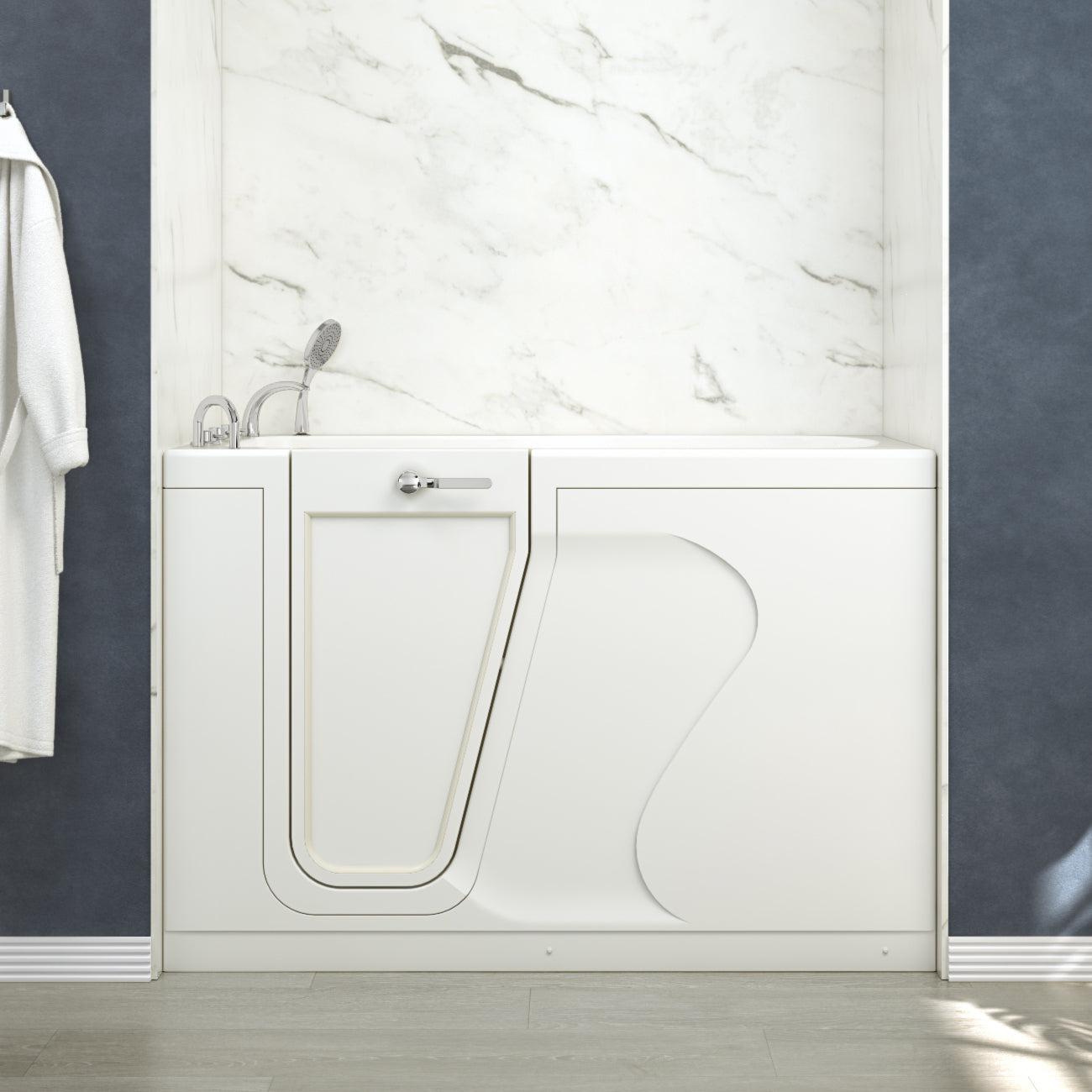 MAIDSTONE 59 Inch Kennedy Acrylic Walk-In Tub