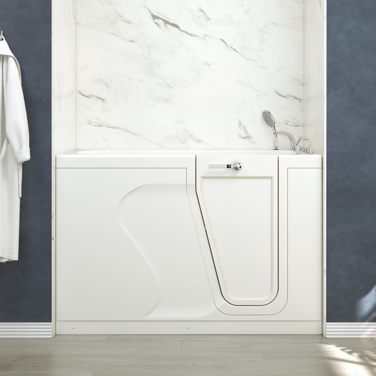 MAIDSTONE 59 Inch Kennedy Acrylic Walk-In Tub