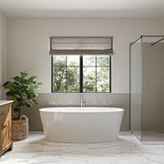 MAIDSTONE Brisa 68 x 31-Inch Freestanding Bathtub Center Drain With Integrated Overflow