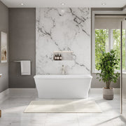 MAIDSTONE Brecken Freestanding Bathtub With White Drain and Overflow