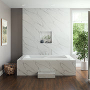 MAIDSTONE Brielle 72 x 42-Inch Drop-In Bathtub