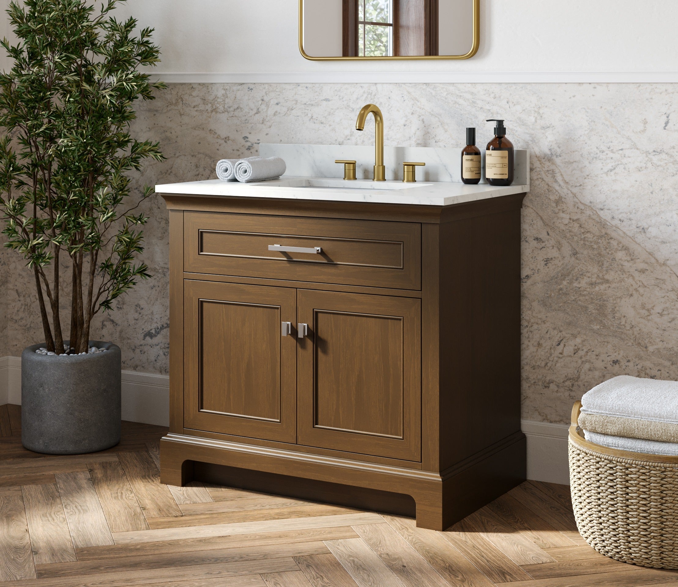 MAIDSTONE Bronson 36 Inch Vanity Base