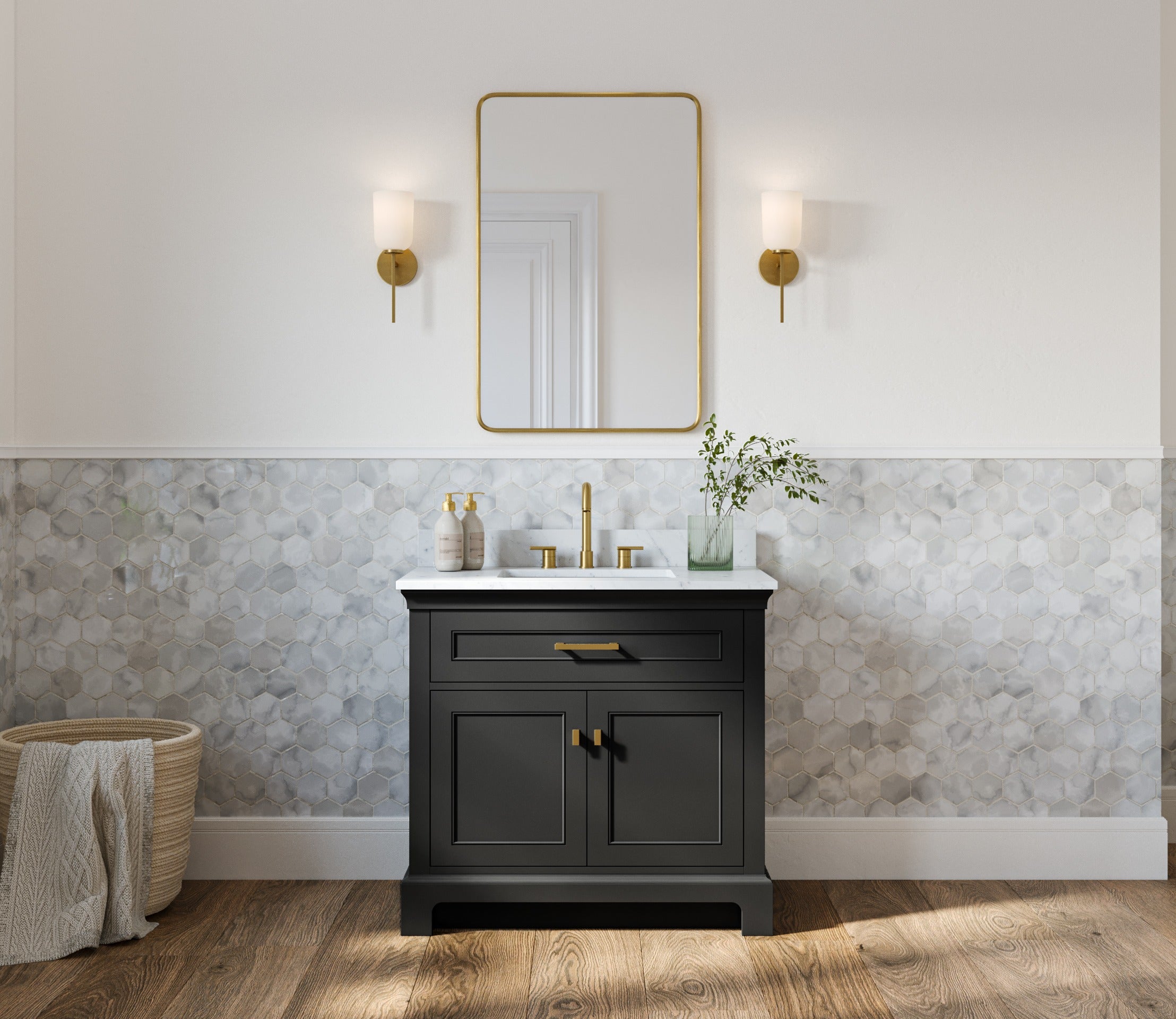 MAIDSTONE Bronson 36 Inch Vanity Base